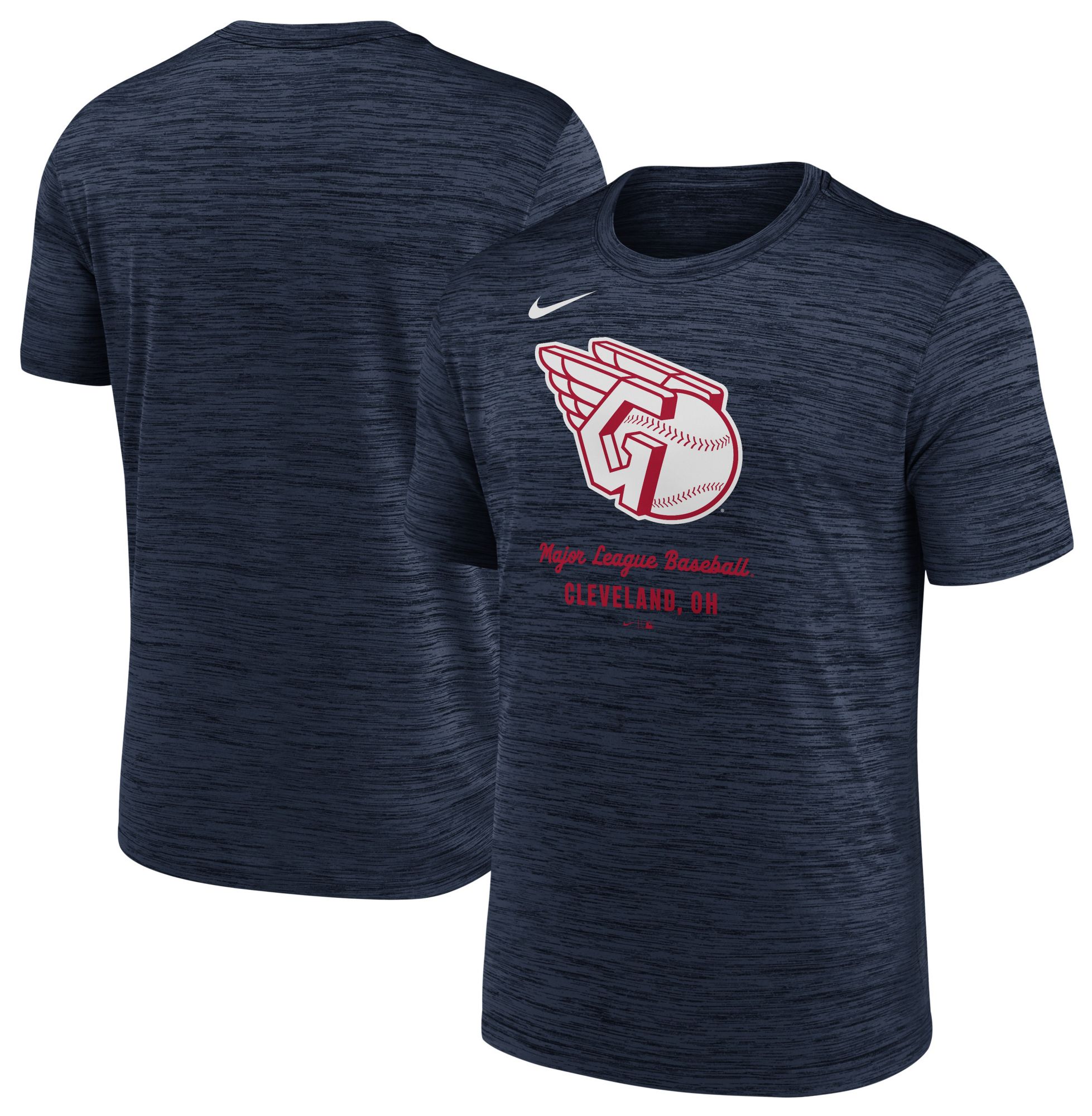 Nike Men's Cleveland Guardians Navy Authentic Collection Velocity T-Shirt product image