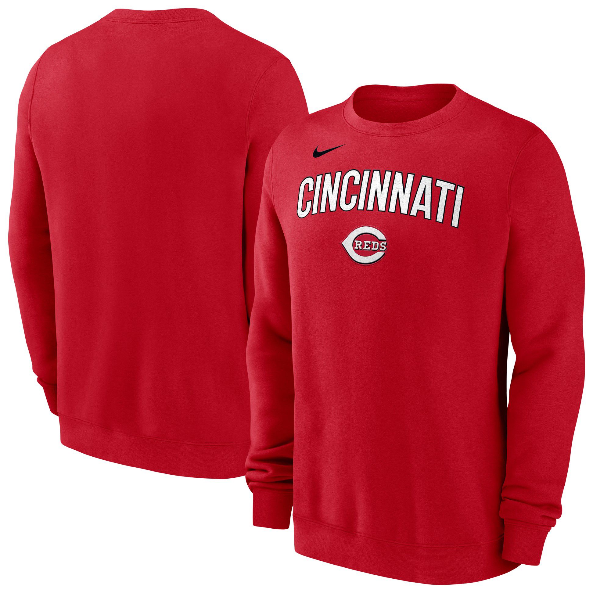 Nike Adult Cincinnati Reds Fleece Red Crewneck Sweatshirt product image