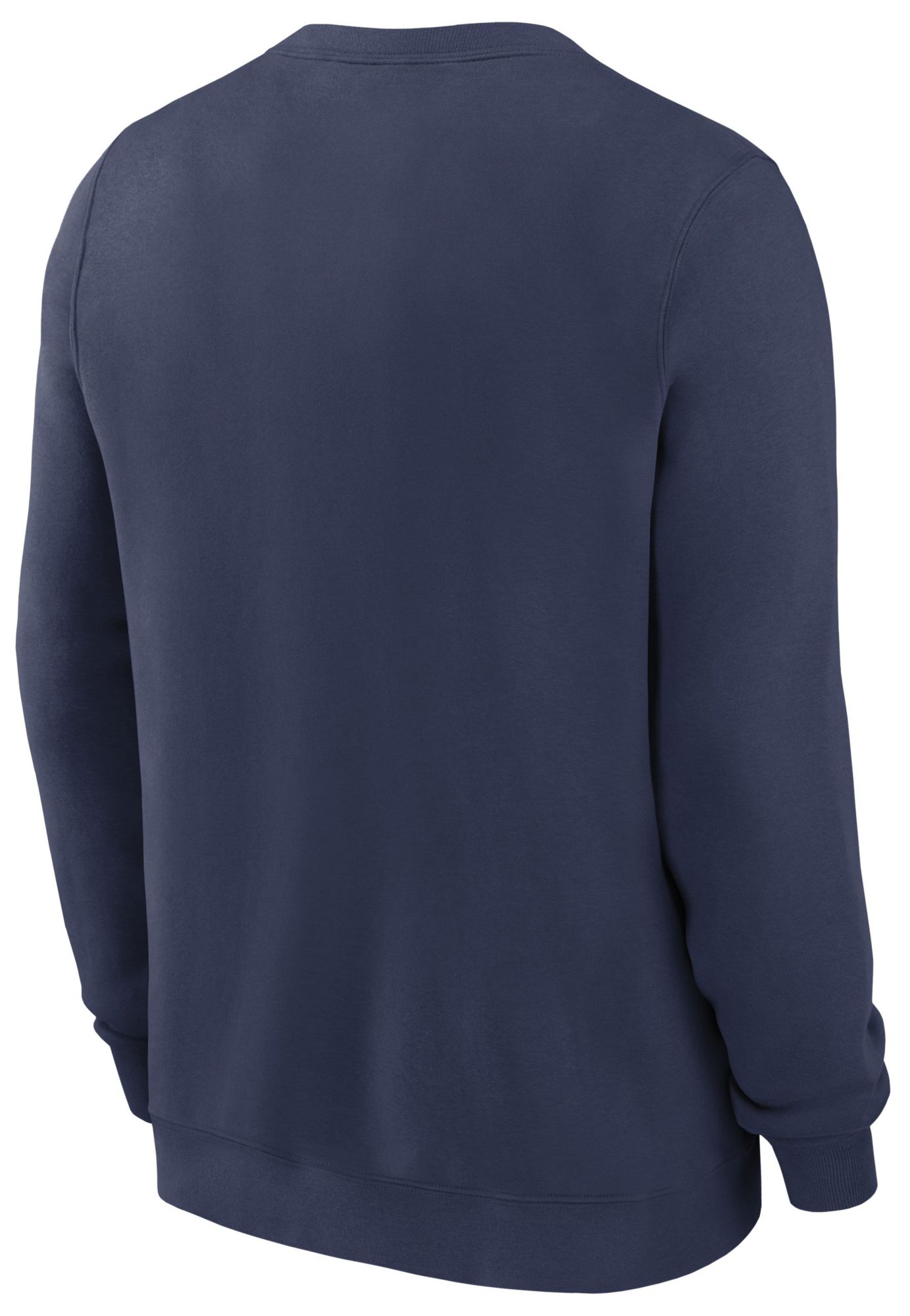Nike Men's Atlanta Braves Navy Twill Crewneck Sweatshirt product image