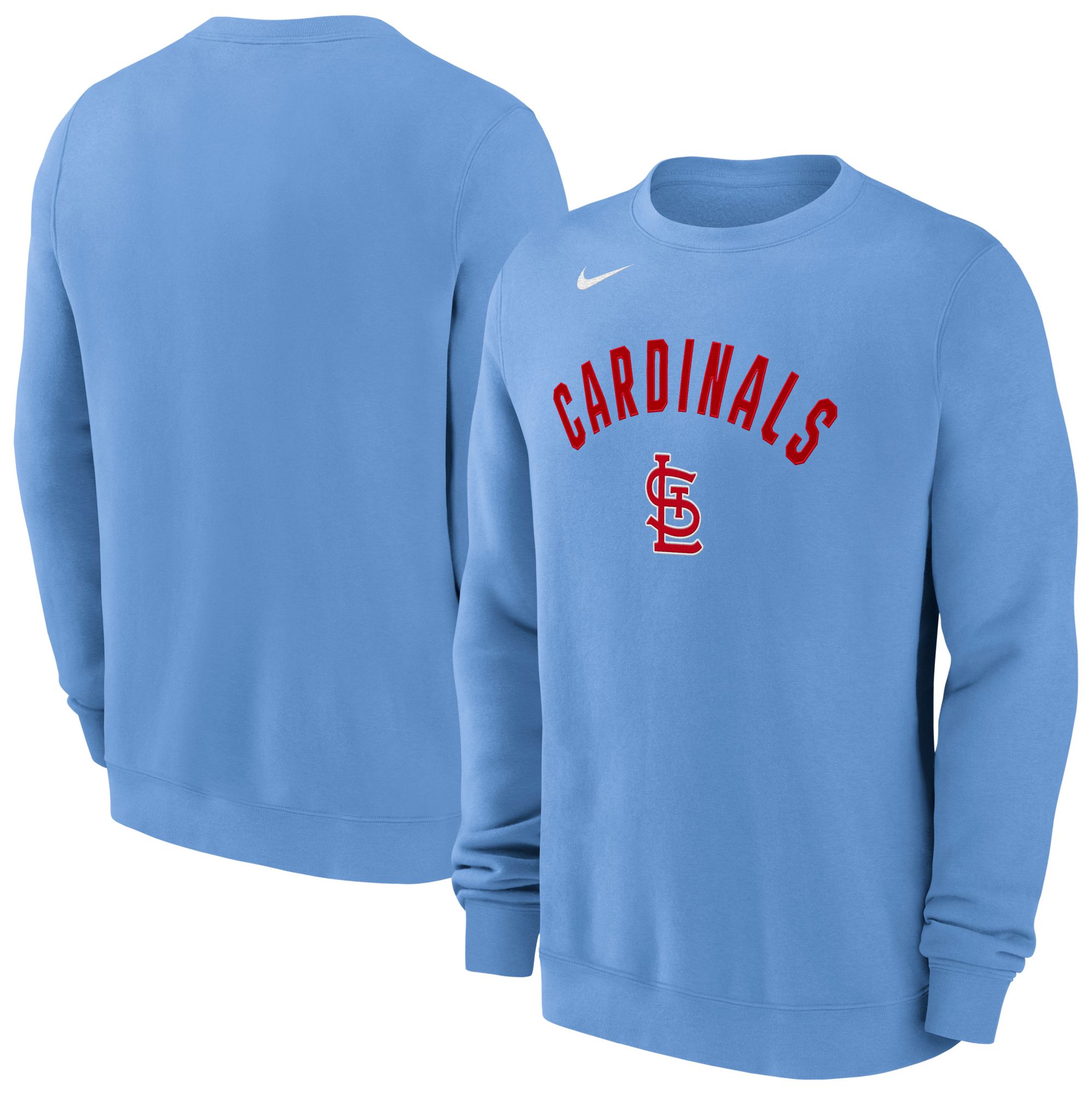 Nike Men's St. Louis Cardinals Blue Twill Club Crewneck Sweatshirt product image