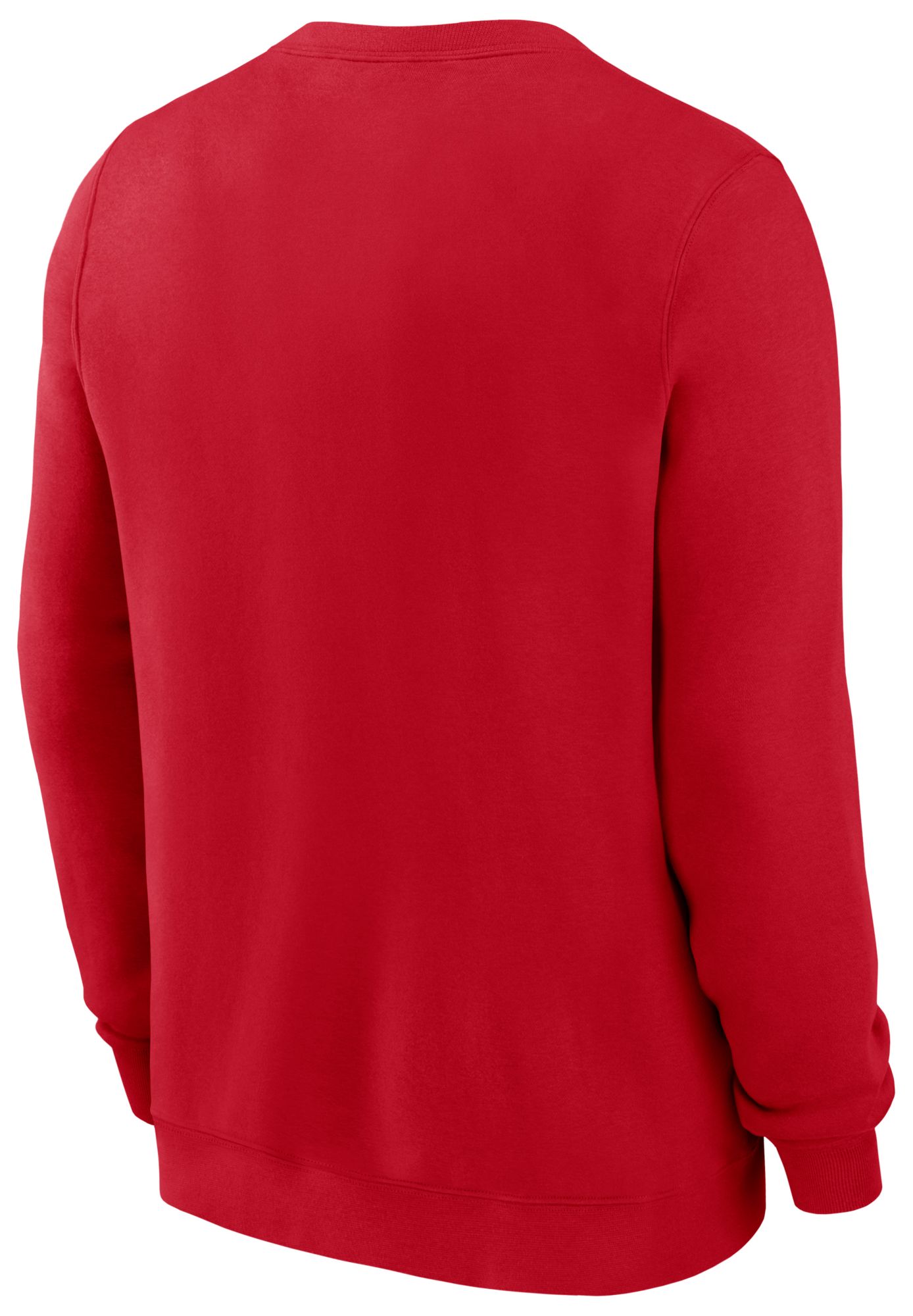 Nike Men's Cincinnati Reds Red Twill Club Crewneck Sweatshirt product image