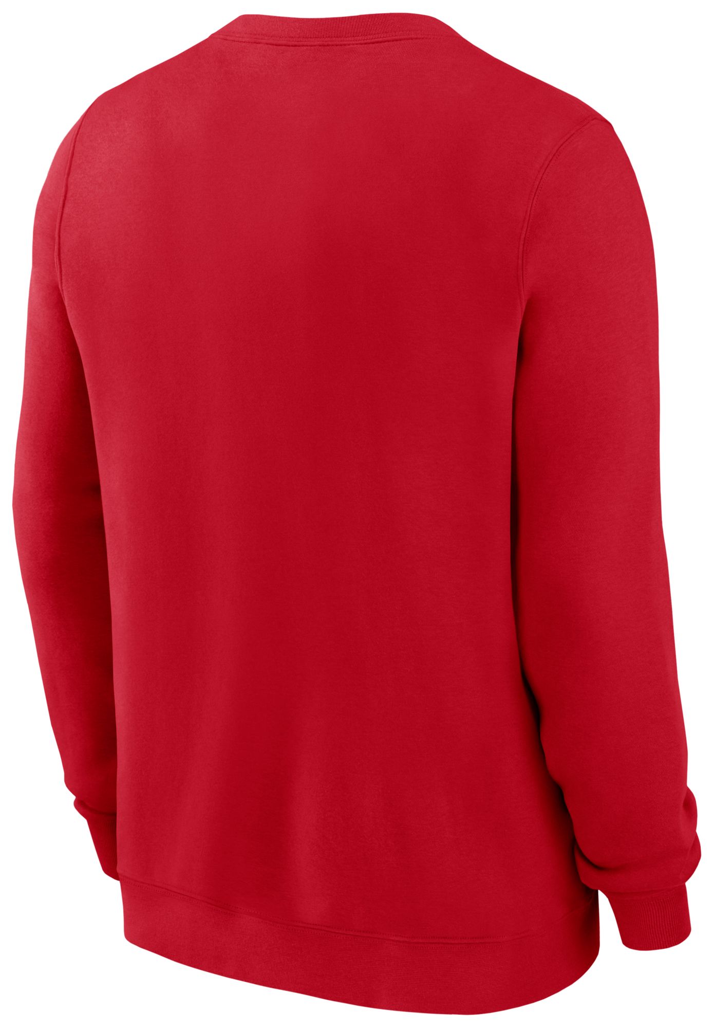 Nike Men's Washington Nationals Red Twill Club Crewneck Sweatshirt product image