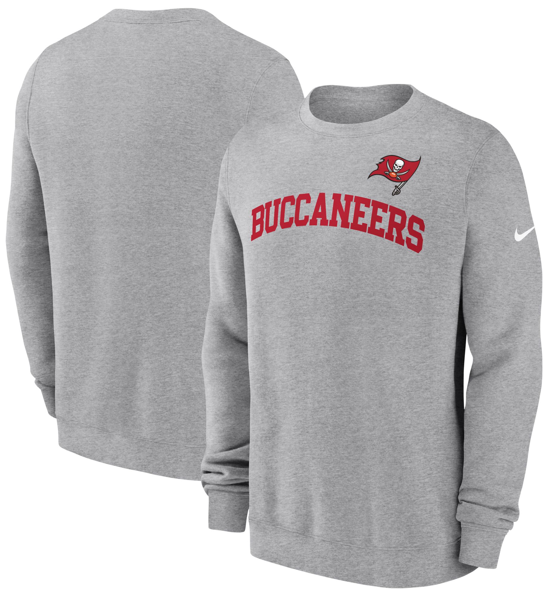 Nike Men's Tampa Bay Buccaneers Club Dark Grey Heather Crew product image