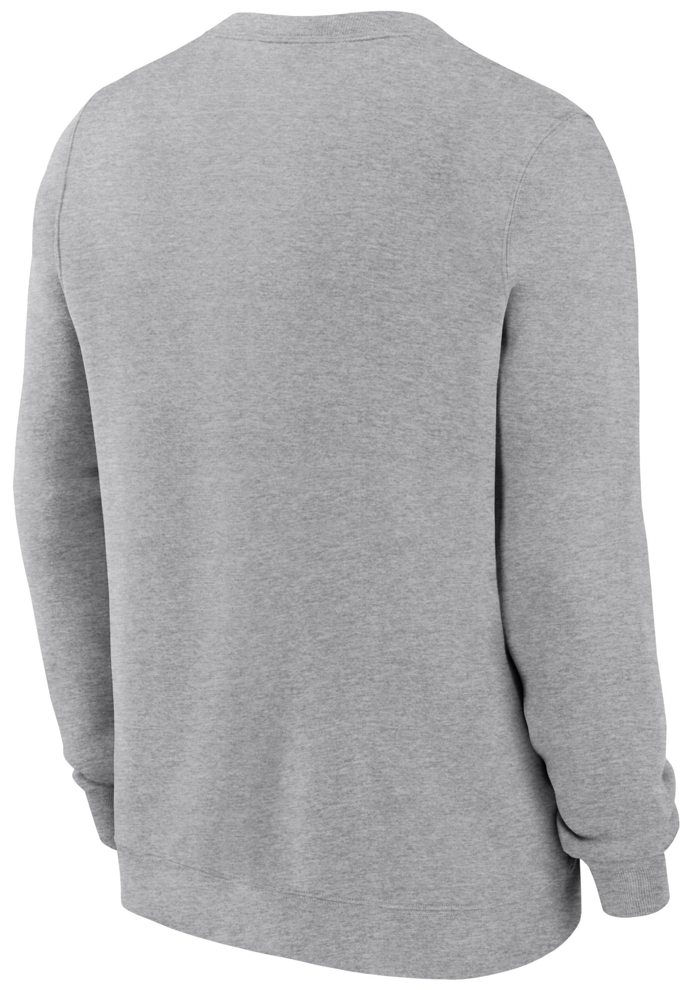 Nike Men's Ohio State Buckeyes Dark Grey Heather Club Fleece Wordmark Crew Neck Sweatshirt product image