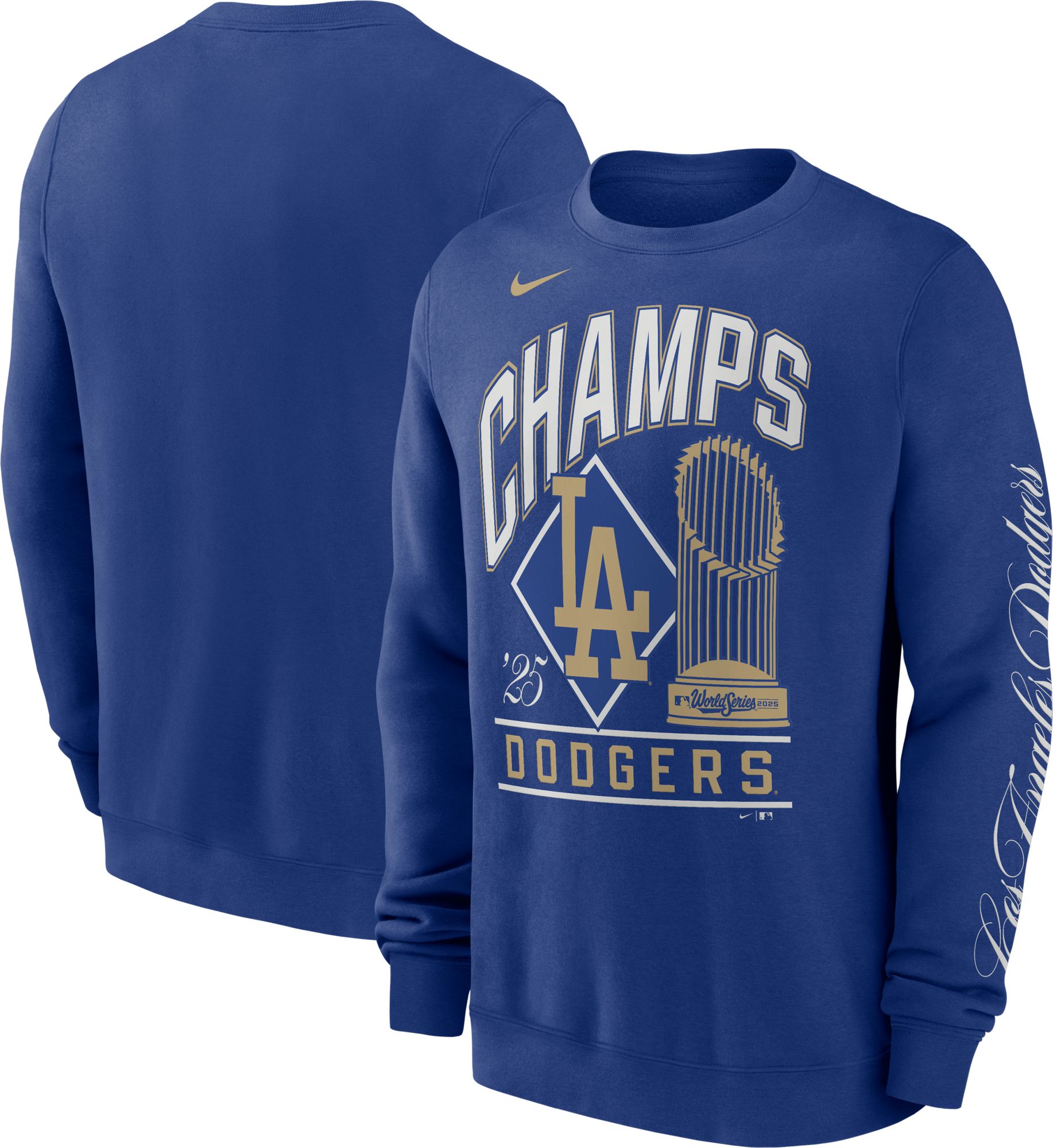 Nike Men's Los Angeles Dodgers 2026 Gold Collection Club Fleece Crewneck Sweatshirt product image