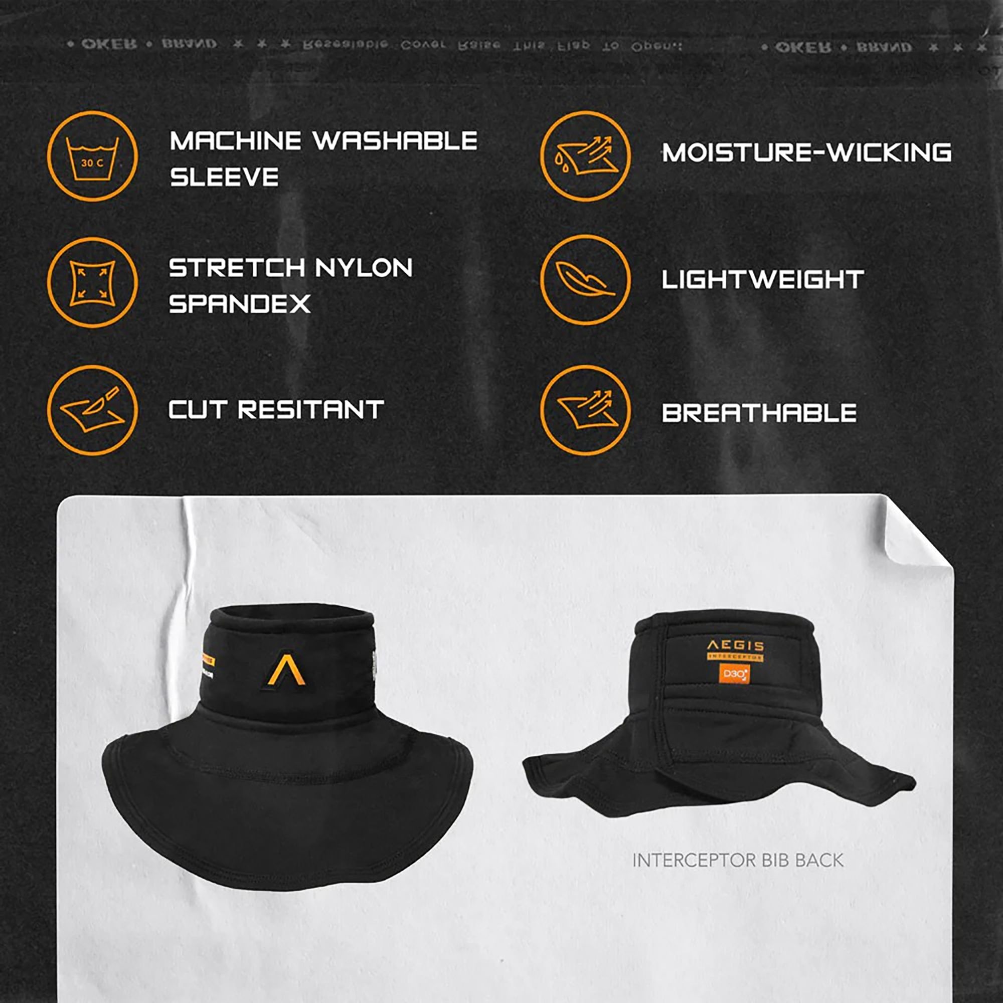 Aegis Adult Interceptor Bib Hockey Neck Gaurd product image