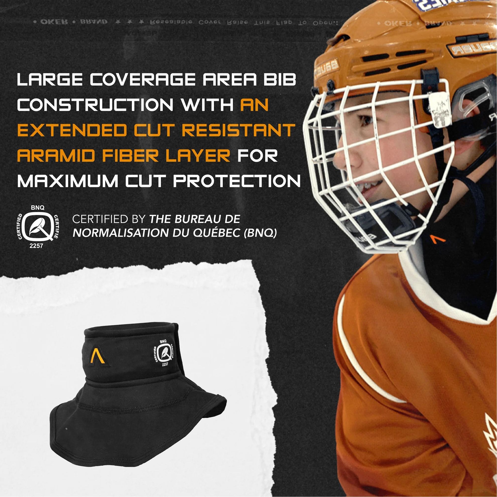 Aegis Adult Interceptor Bib Hockey Neck Gaurd product image