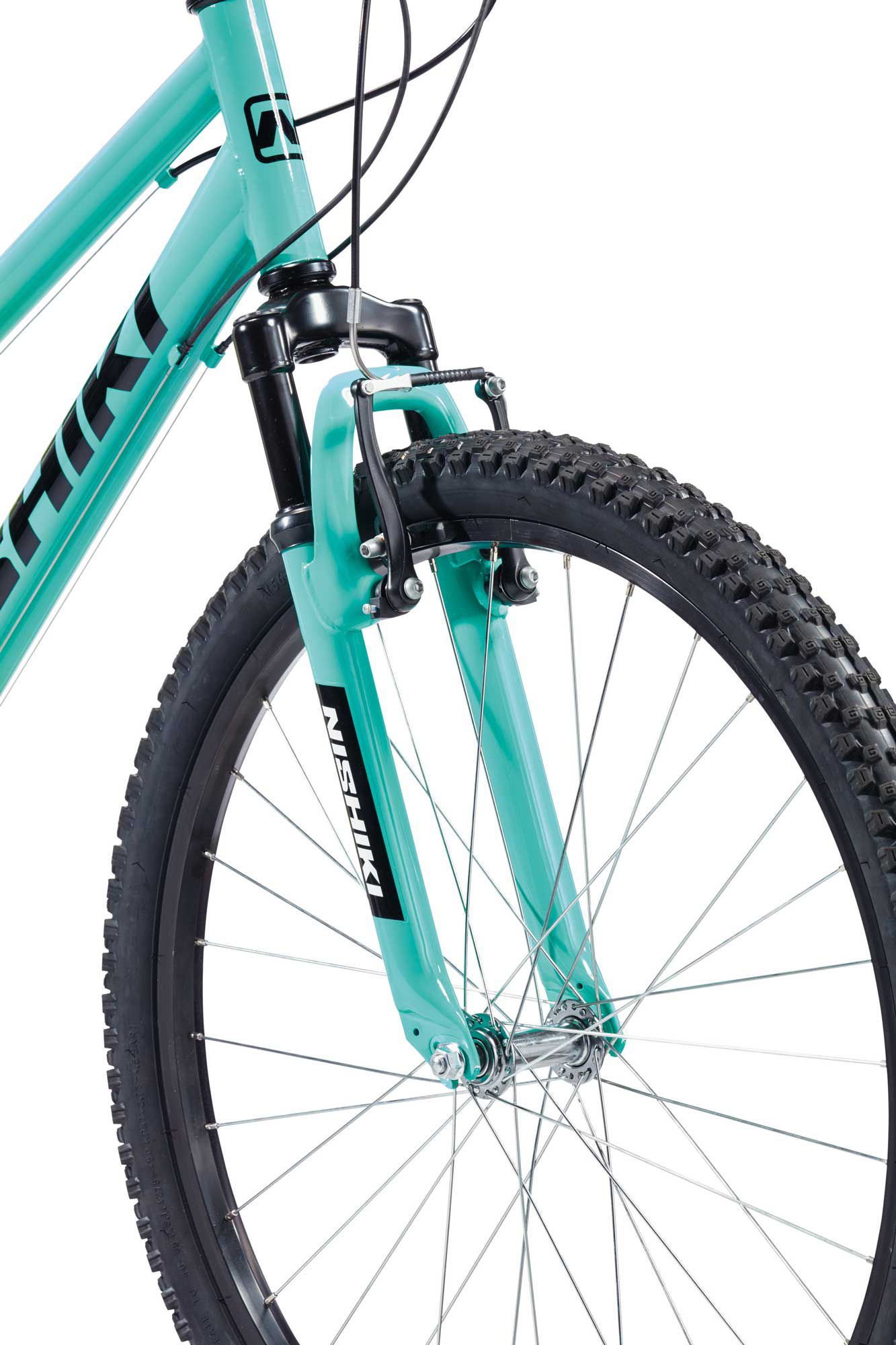 teal mountain bike