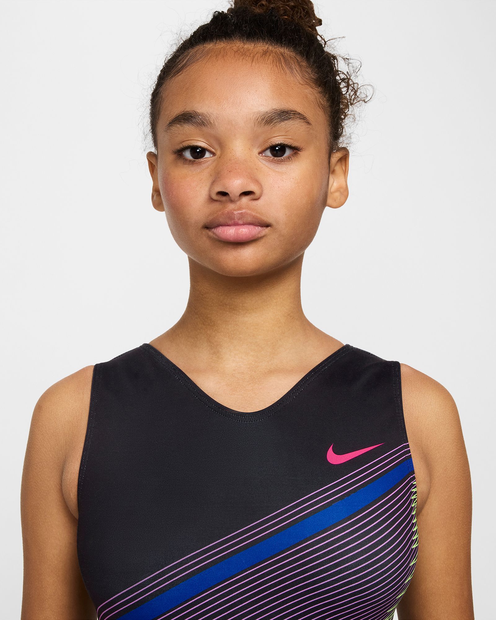 Nike Girls' Diagonal Print Performance Leotard product image