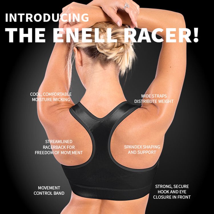 ENELL Women's High Impact Racerback Sports Bra product image