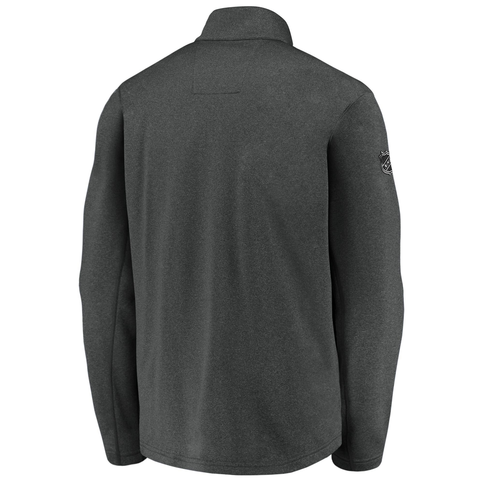 NHL Men's Carolina Hurricanes Authentic Pro Gray Quarter-Zip Pullover product image