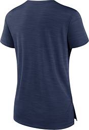 Women's Atlanta Braves Fanatics Branded Red 2019 Stars & Stripes Banner Wave V-Neck T-Shirt