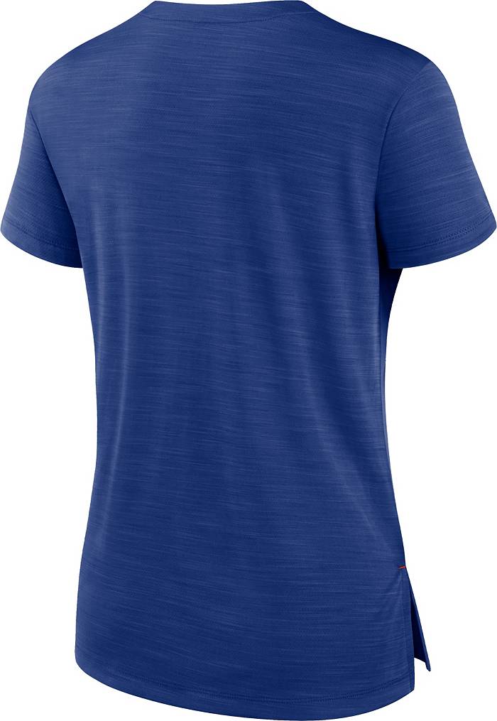 Women's Royal New York Mets Oversized Spirit Jersey V-Neck T-Shirt