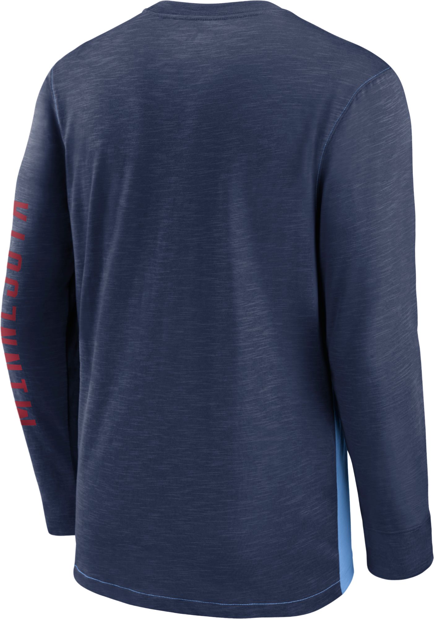 Nike Men's Minnesota Twins Navy Split Long Sleeve T-Shirt product image