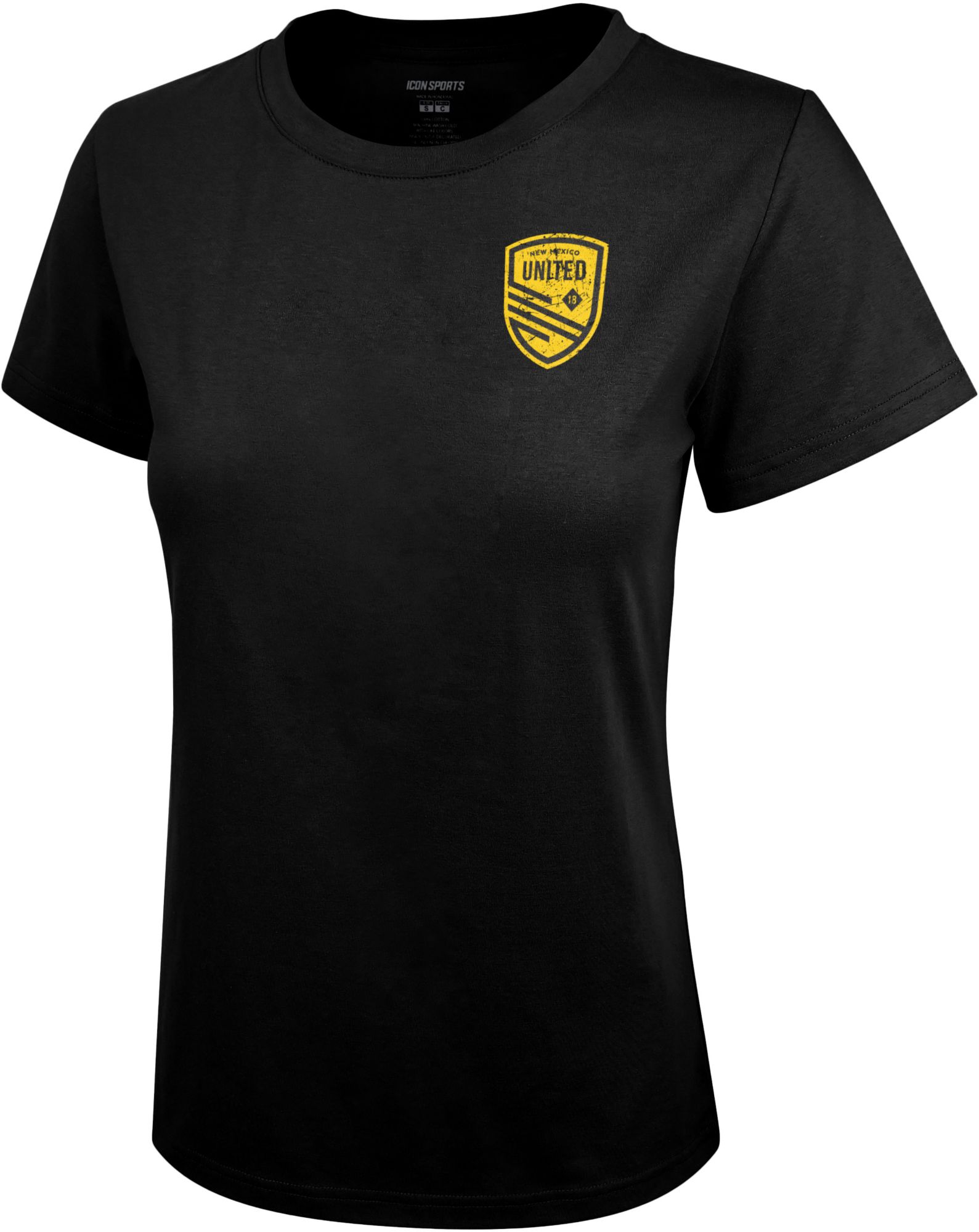 Icon Sports Group Women's New Mexico United 2 Logo Black T-Shirt product image