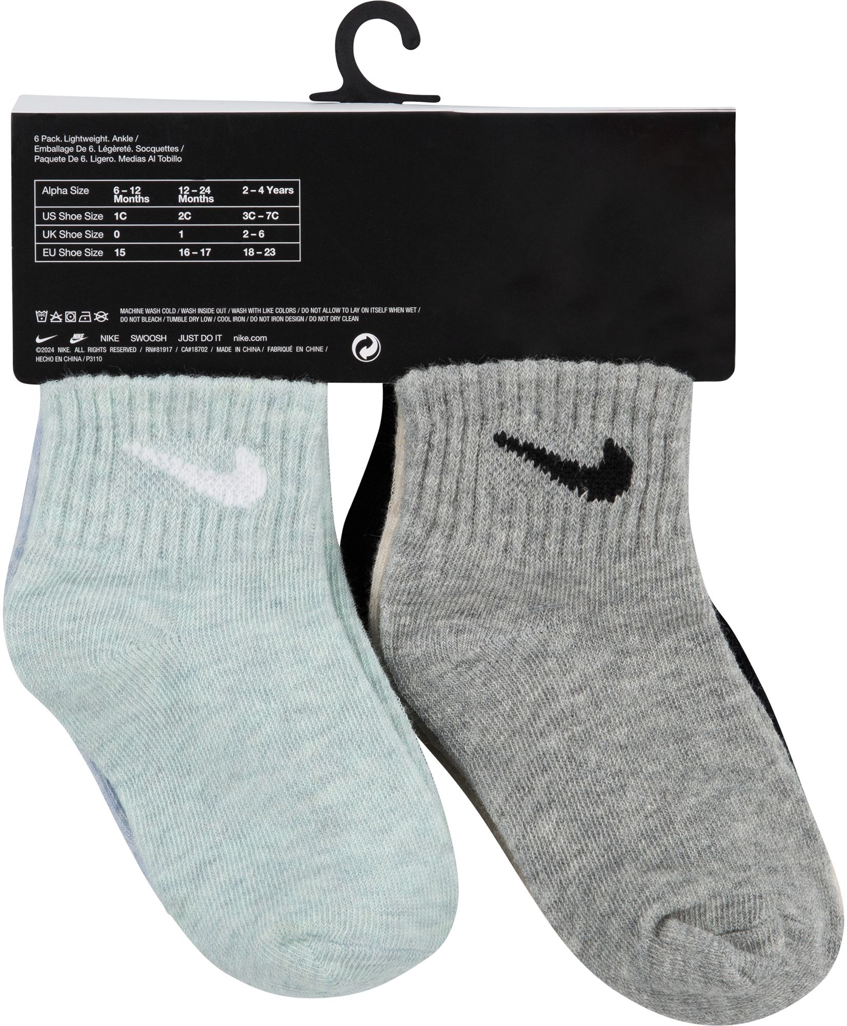 Nike Swoosh Infant Ankle Socks 6-Pack product image