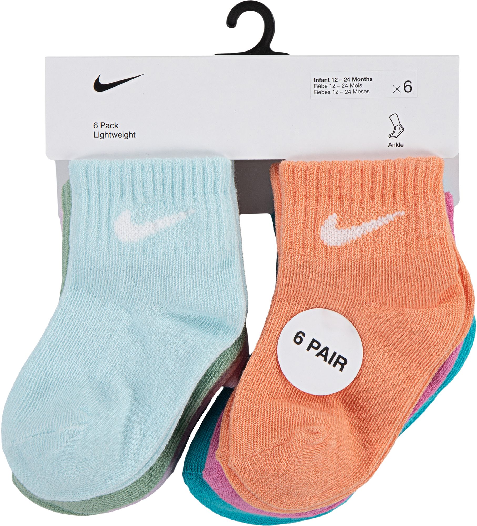 Nike Swoosh Infant Ankle Socks 6-Pack product image