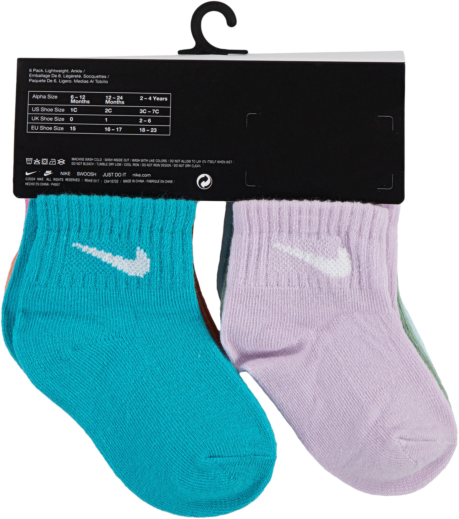 Nike Swoosh Infant Ankle Socks 6-Pack product image