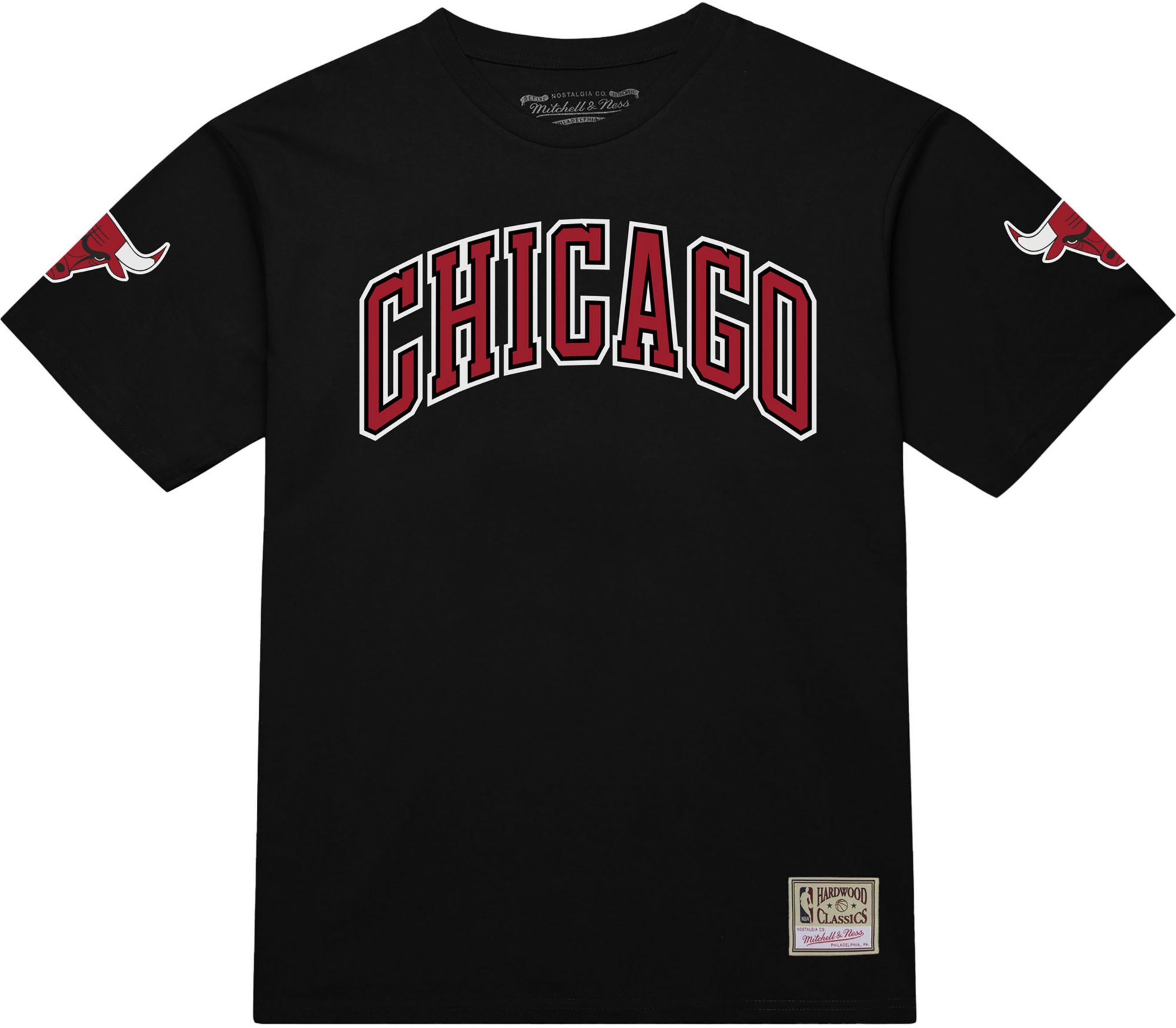 Mitchell & Ness Adult Chicago Bulls Derrick Rose #1 Black Hardwood Classics T-Shirt product image