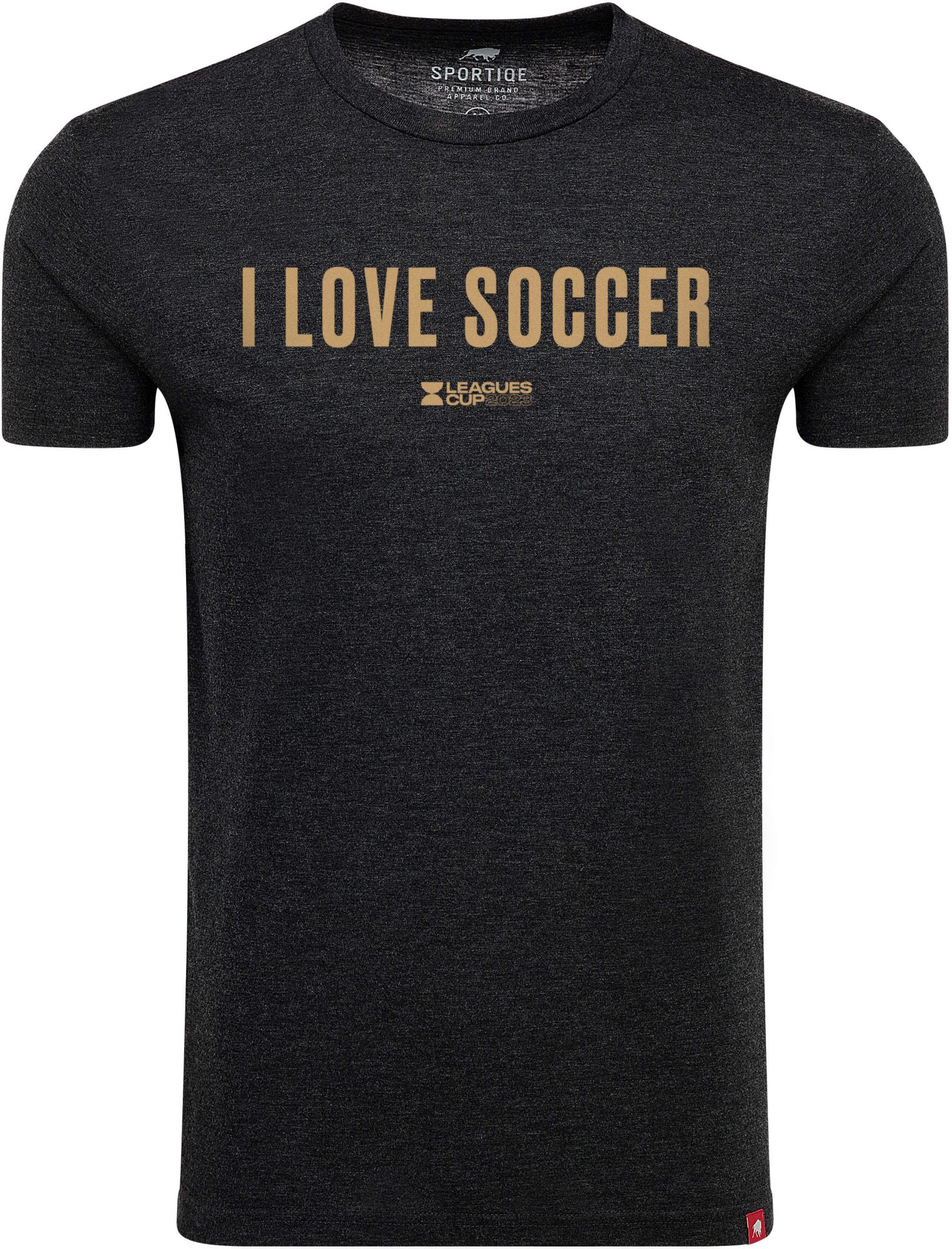 Sportiqe Los Angeles FC Leagues Cup I Love Soccer Black T-Shirt product image