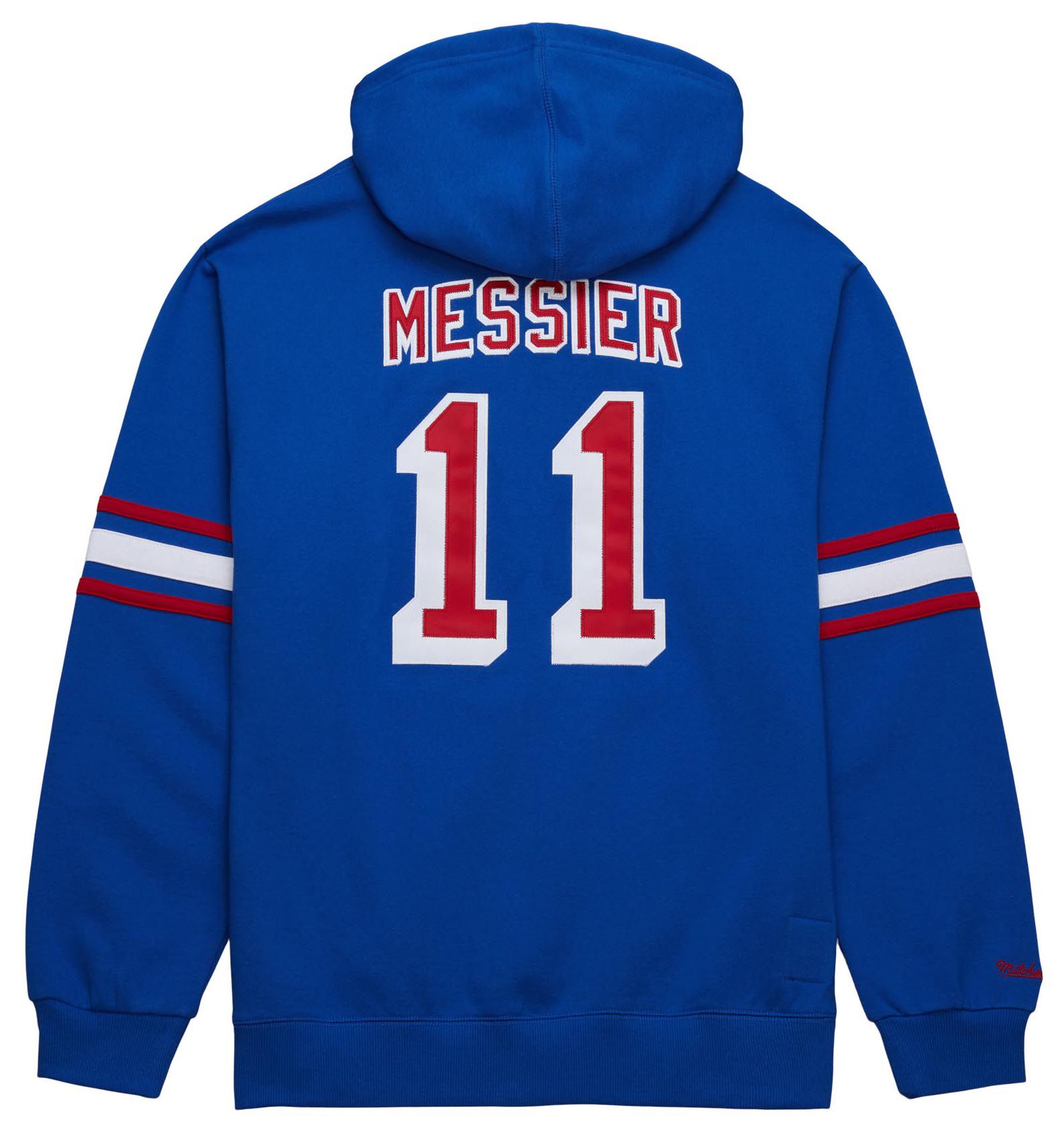 Mitchell & Ness Adult New York Rangers Mark Messier #11 Blue Pullover Hoodie product image