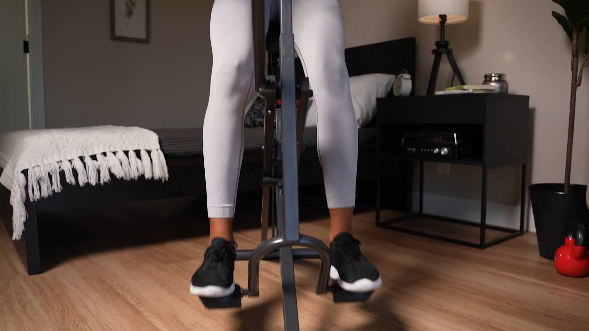 Sunny Health & Fitness Smart Compact Upright Row-N-Ride With Adjustable Squat Motion product