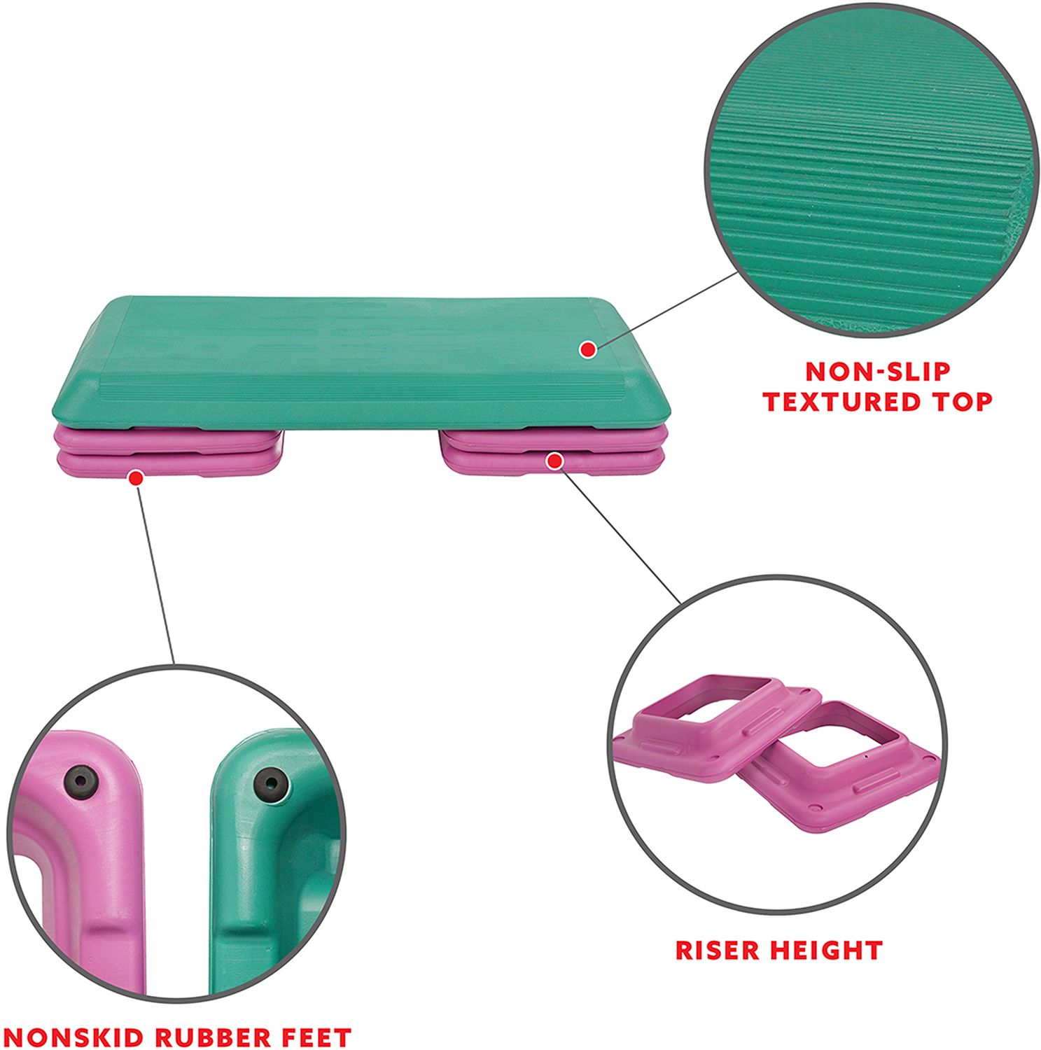 Sunny Health & Fitness Deluxe Aerobic Step product image