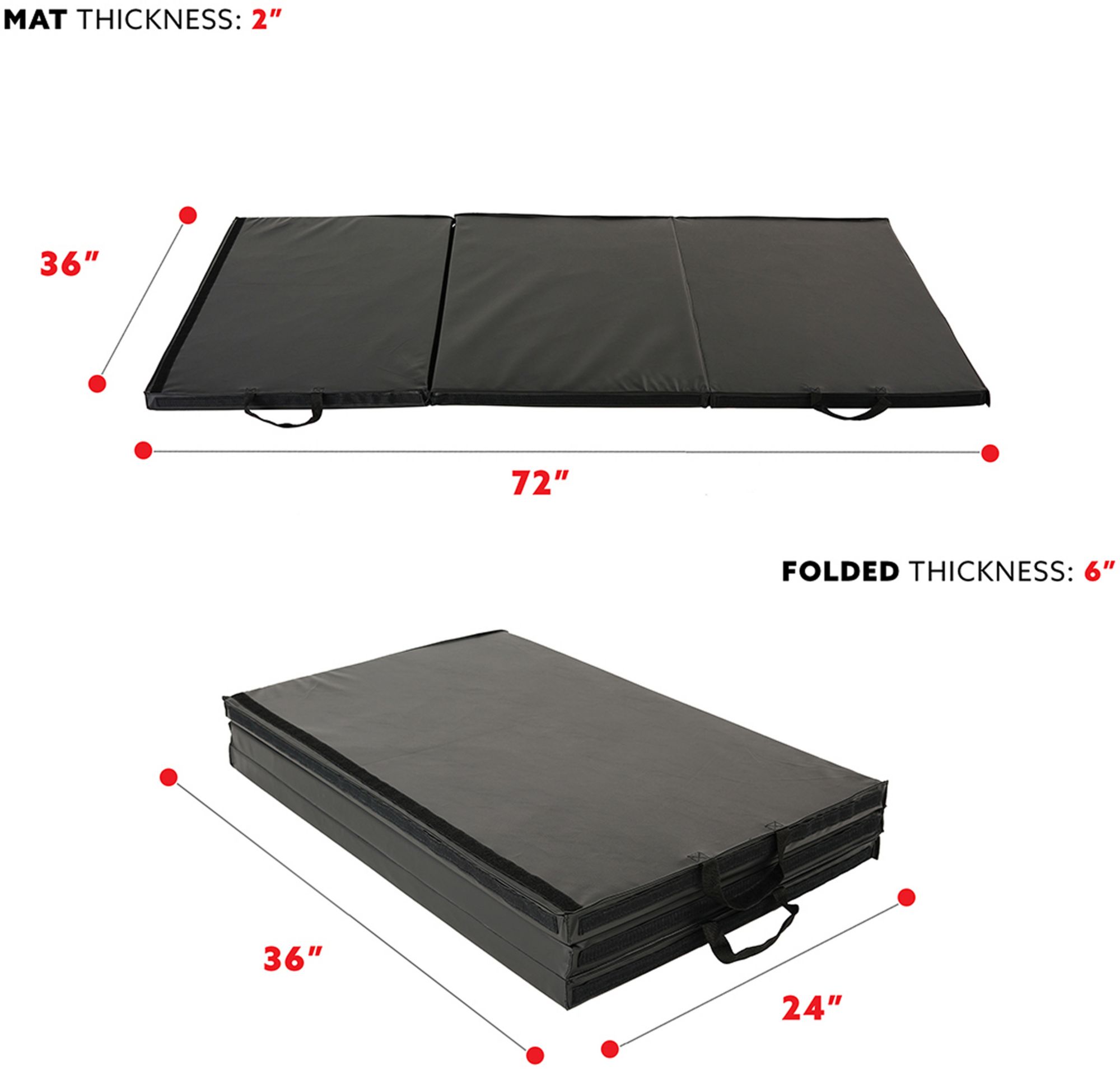 Sunny Health & Fitness Folding Gym Mat product image