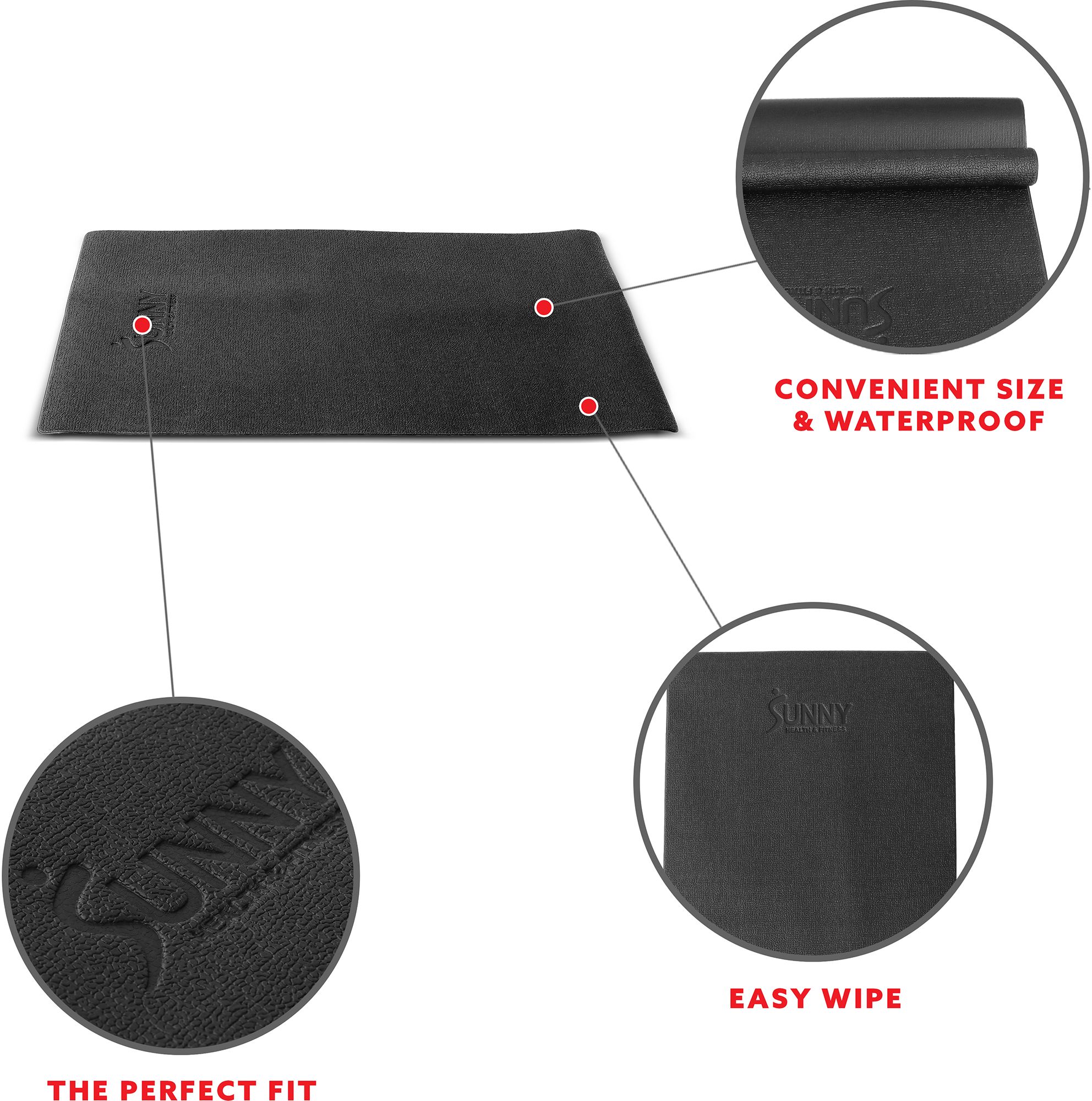 Sunny Health & Fitness Extra Small Equipment Mat product image