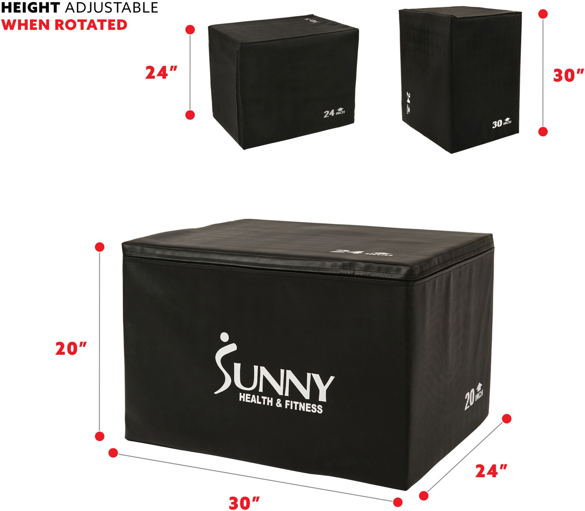Sunny Health & Fitness 3-in-1 Pro Plyo Box product image