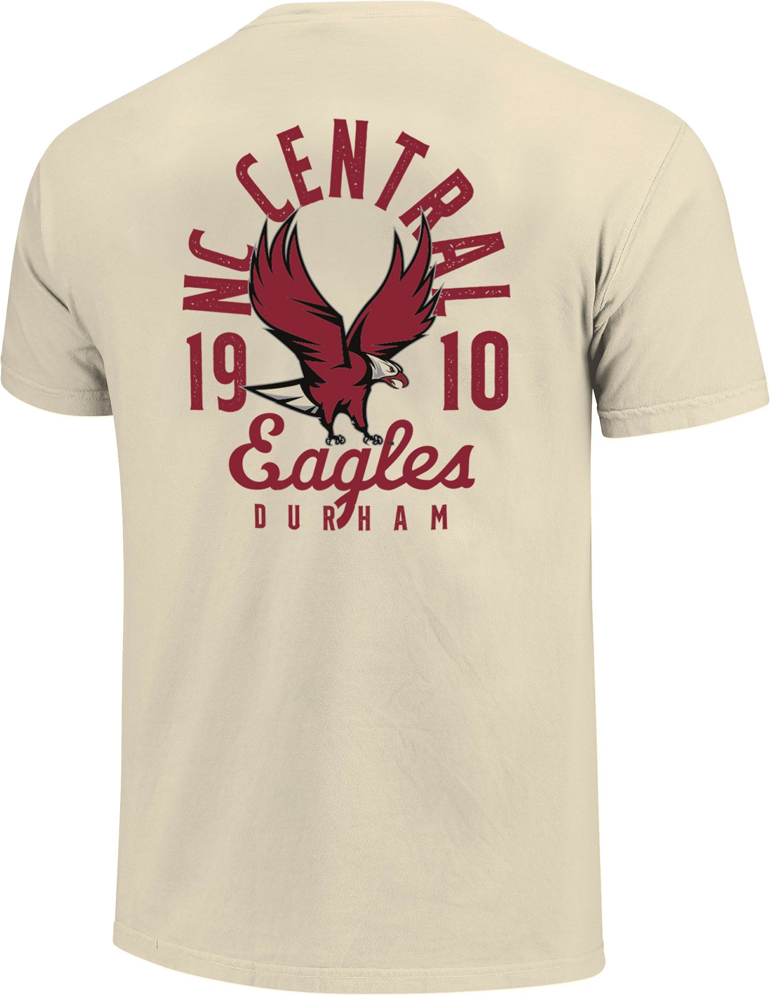 Image One Men's North Carolina Central Eagles Ivory Mascot T-Shirt product image