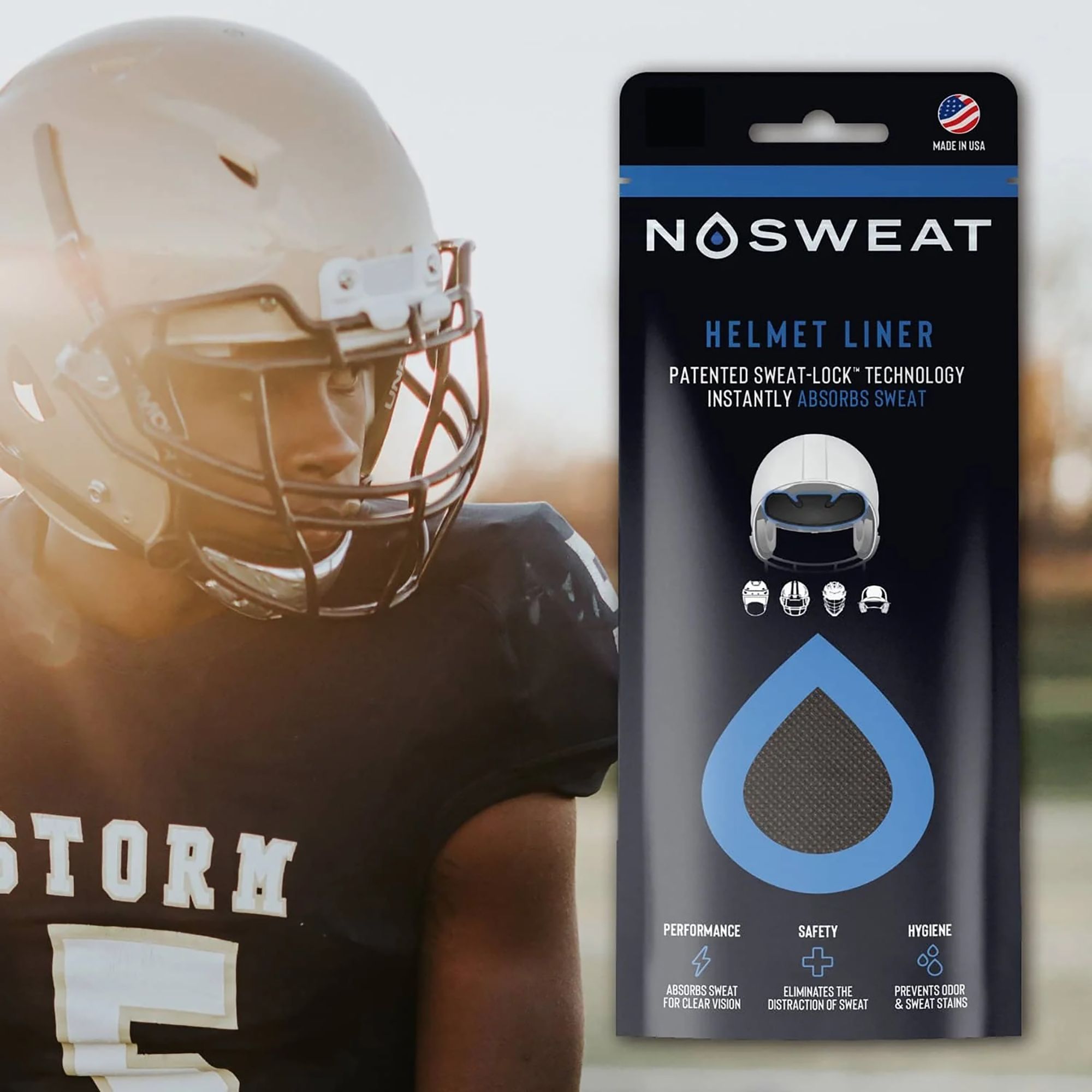 NoSweat Football Helmet Liners product image