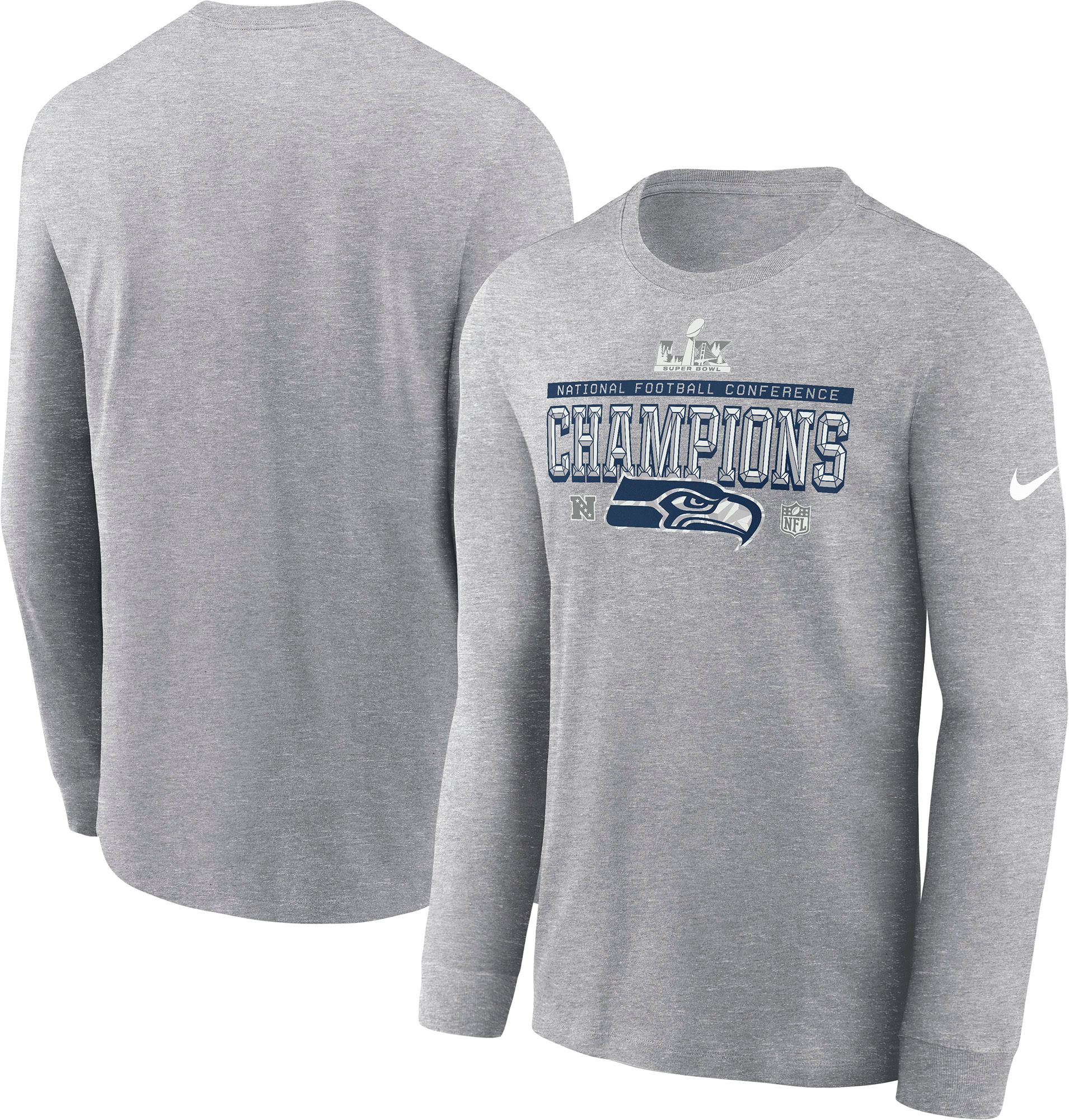 Nike Men's 2025-26 NFC Champions Seattle Seahawks Locker Room Long Sleeve Shirt product image
