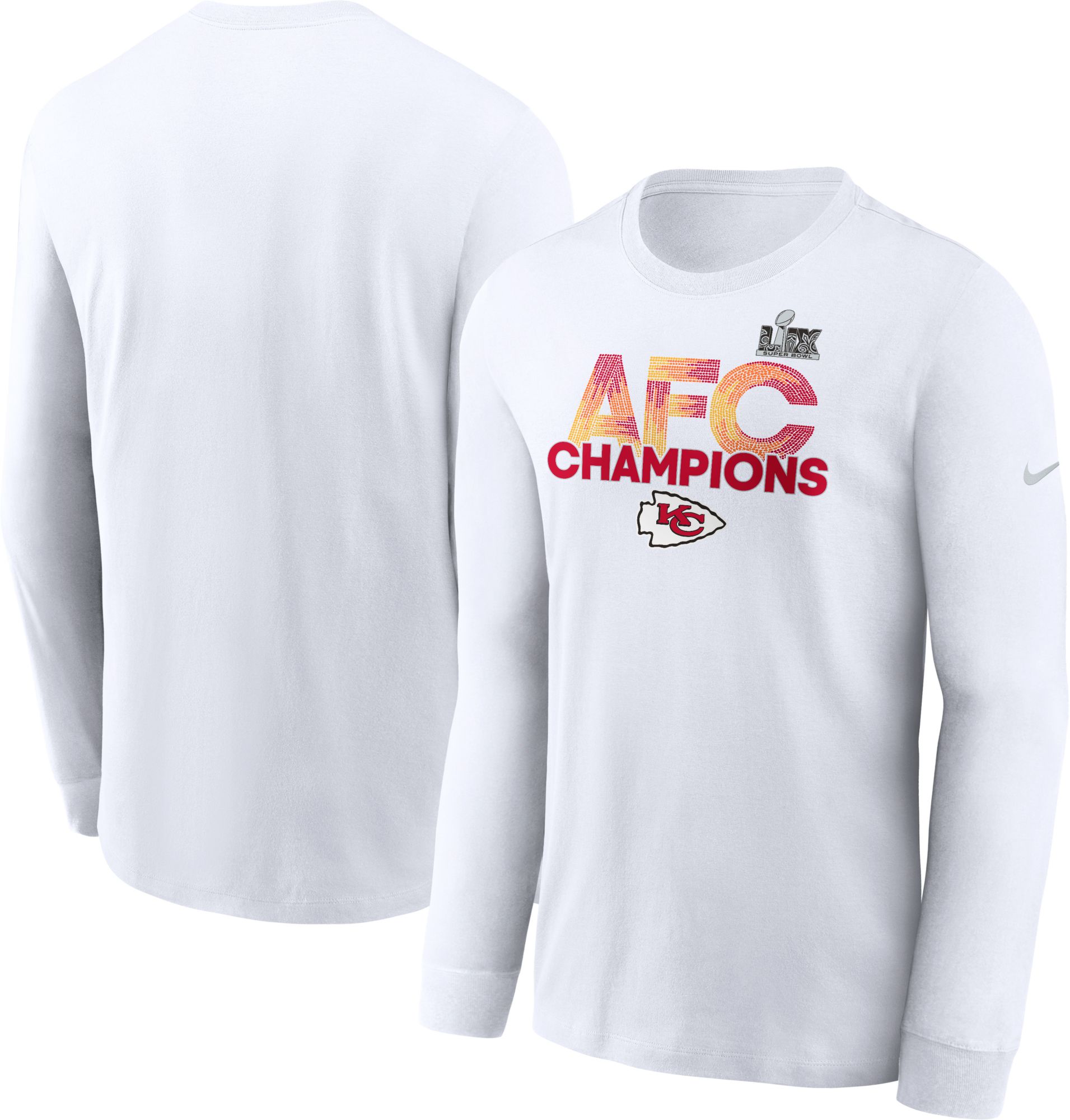 Nike Adult 2024-25 AFC Champions Kansas City Chiefs Long Sleeve T-Shirt product image