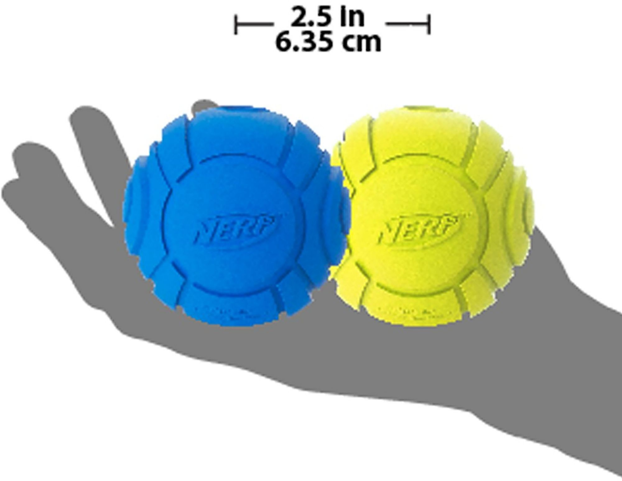 Nerf Dog Solid Tuff Sonic Ball 2.5" - 2 Pack product image