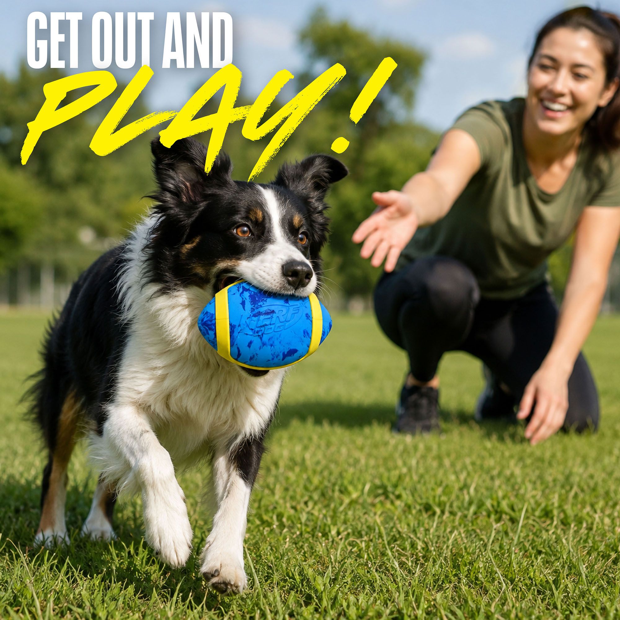 Nerf Dog 6.5 in. Marble Football product image