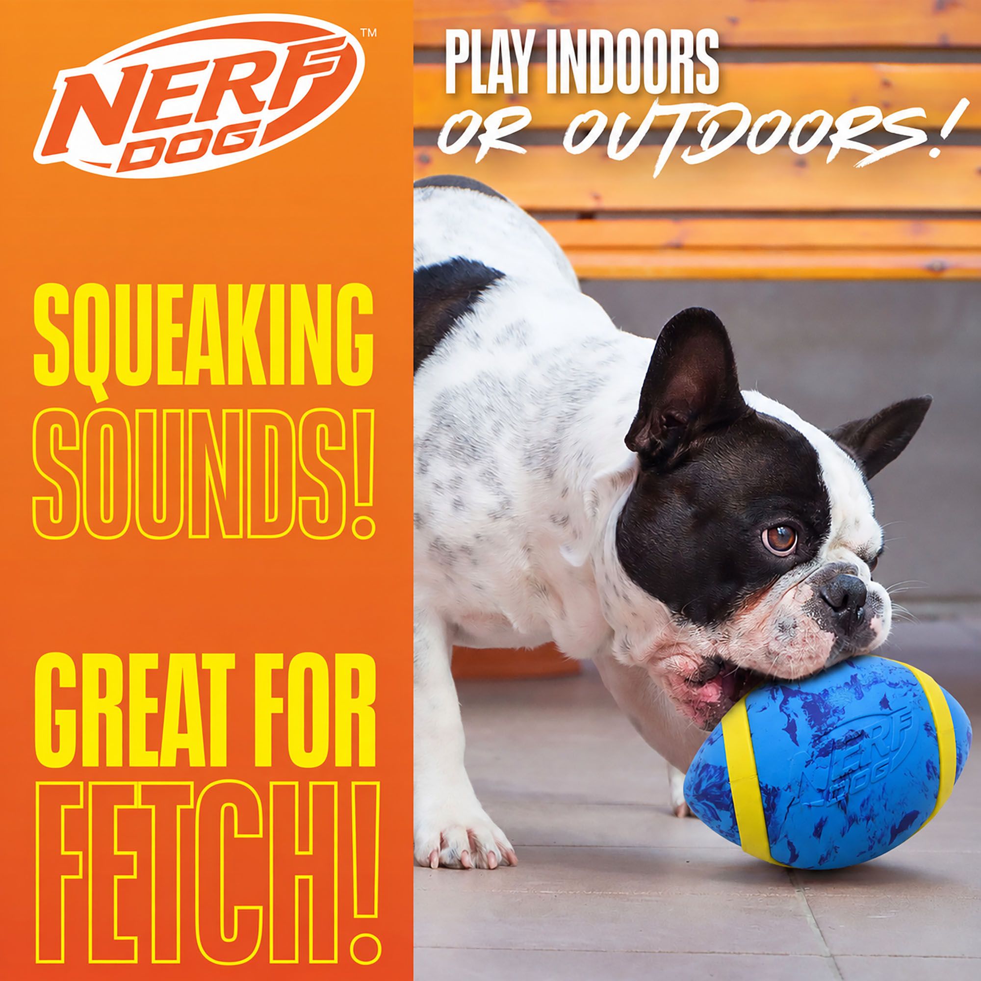 Nerf Dog 6.5 in. Marble Football product image