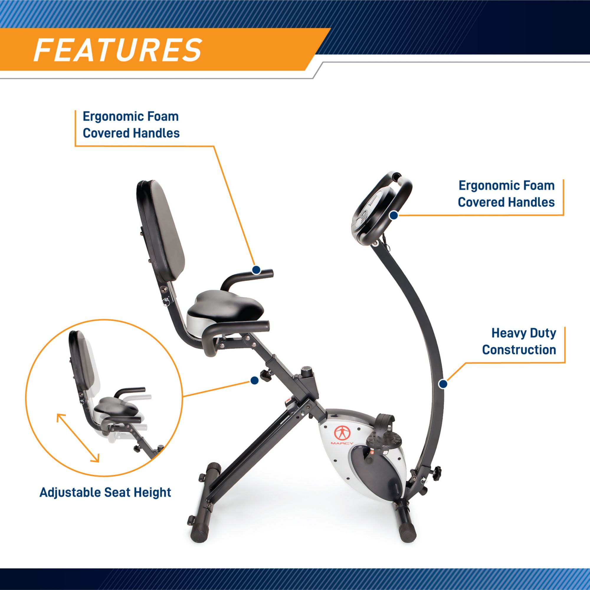 Marcy NS-653 Foldable Bike product image