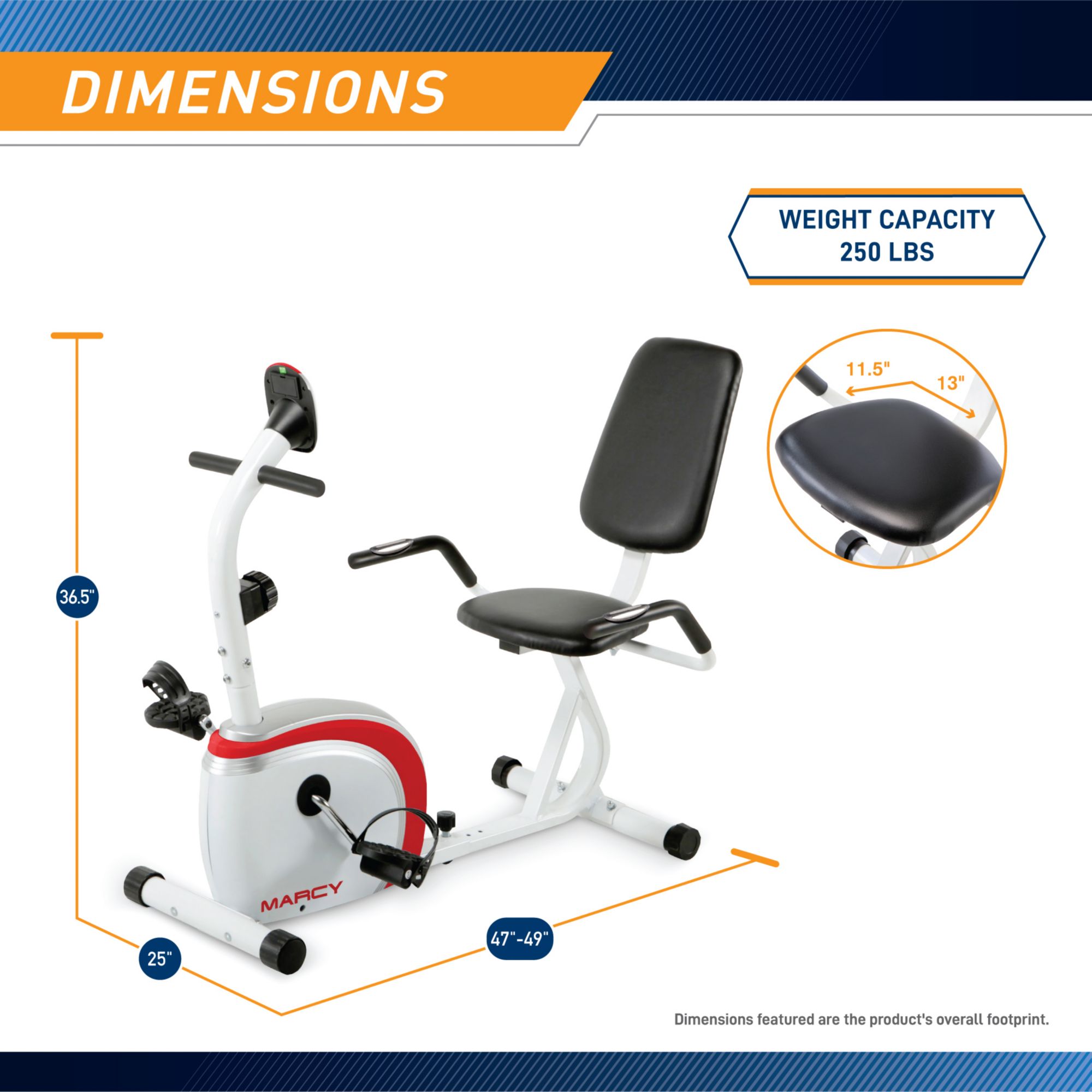 Marcy Recumbent Magnetic Cycle product image