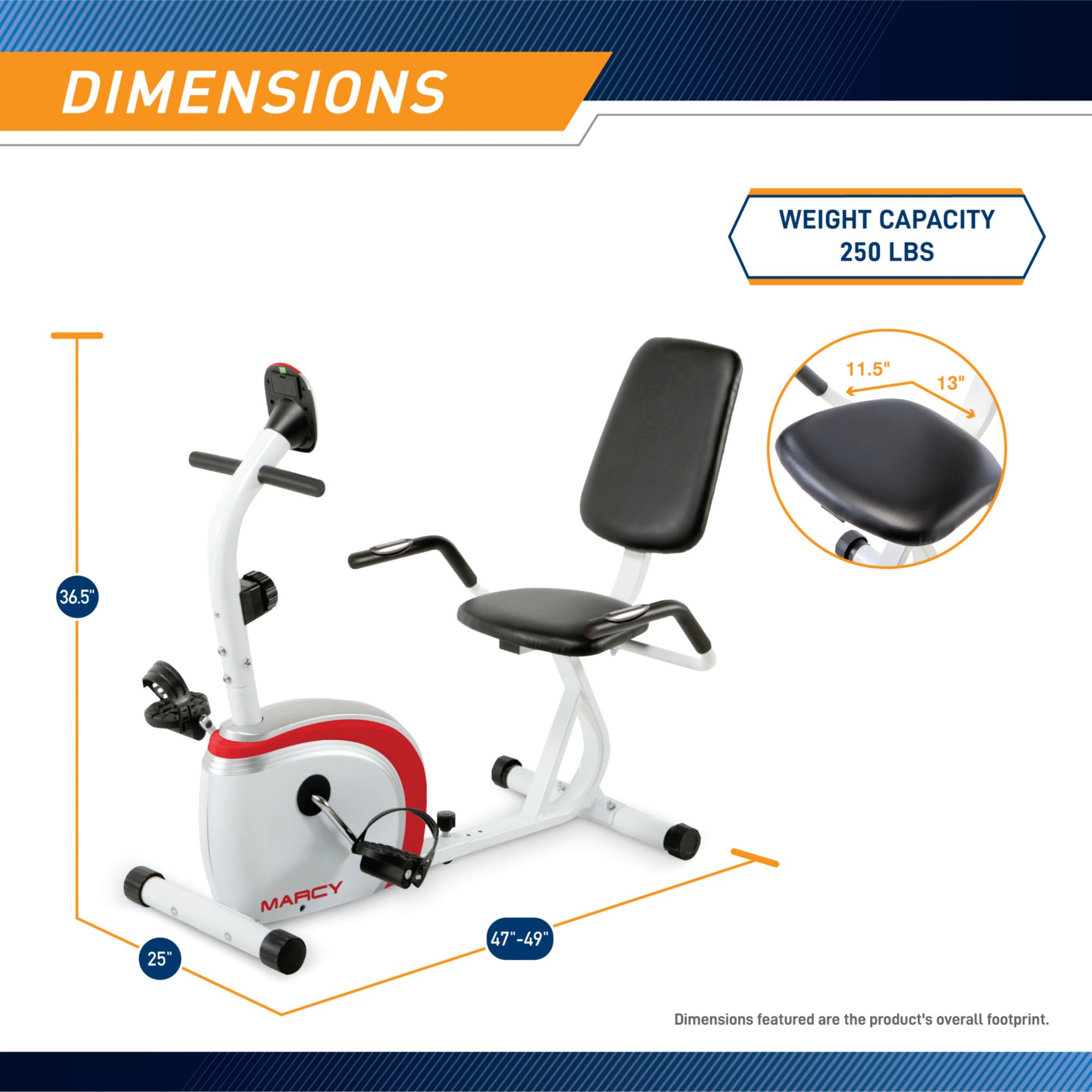 Marcy Recumbent Magnetic Cycle