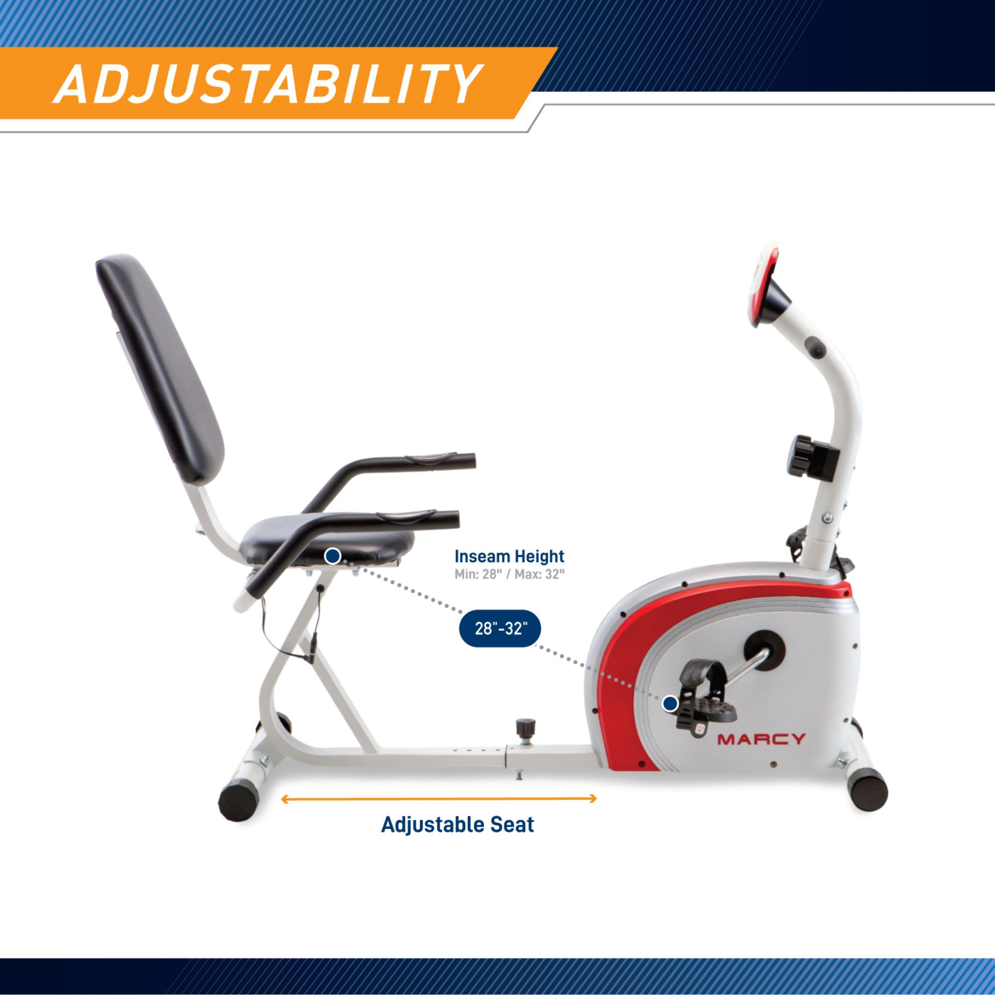 Marcy Recumbent Magnetic Cycle product image