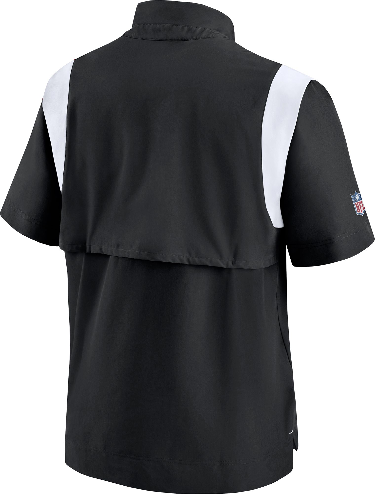 Nike Men's Atlanta Falcons Sideline Coaches Short Sleeve Black Jacket product image