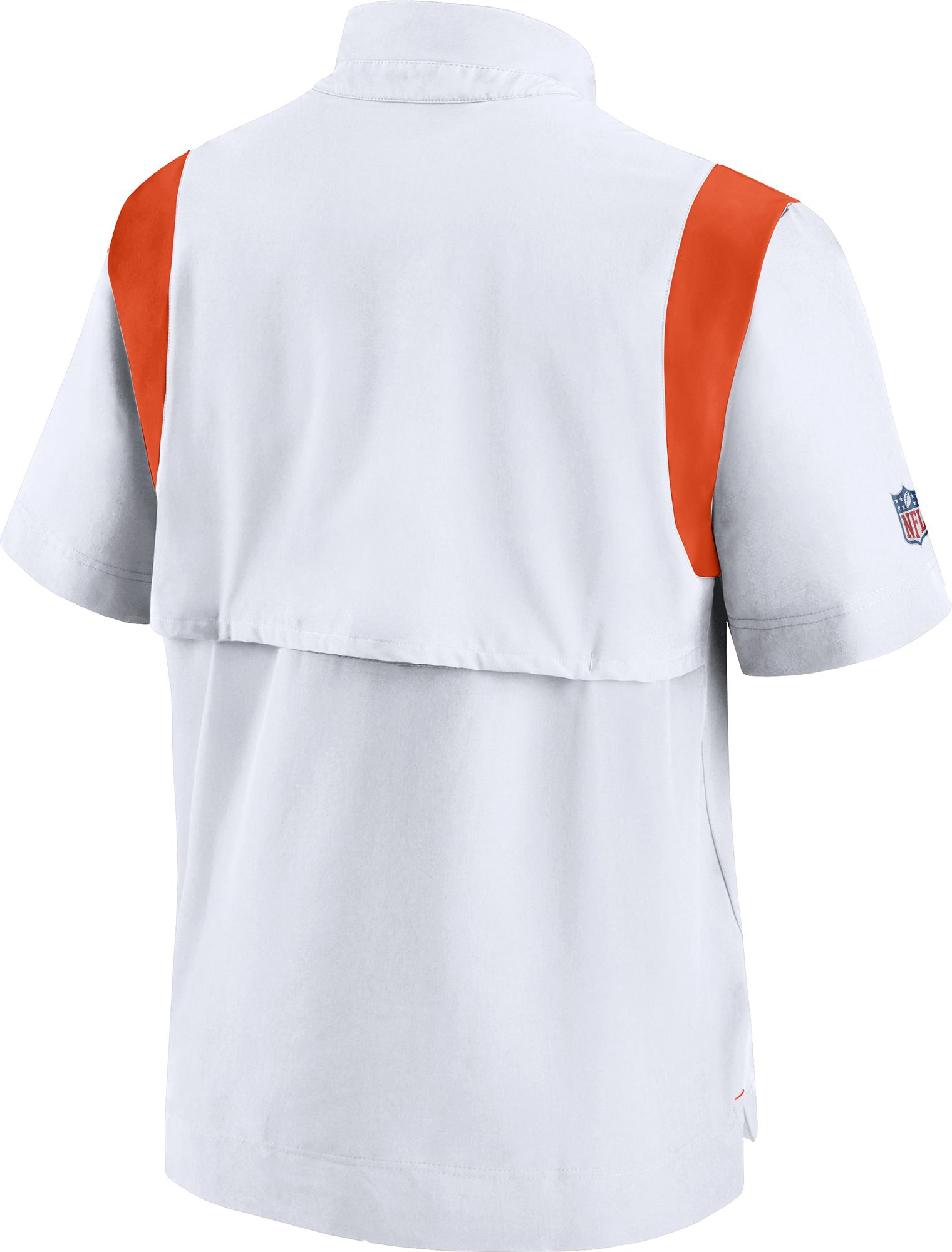 Nike Men's Cincinnati Bengals Sideline Coaches Short Sleeve White Jacket product image