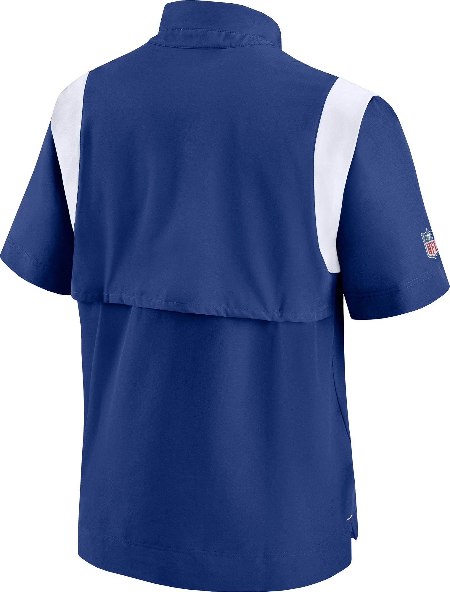 Nike Men's New York Giants Sideline Coaches Short Sleeve Royal Jacket product image