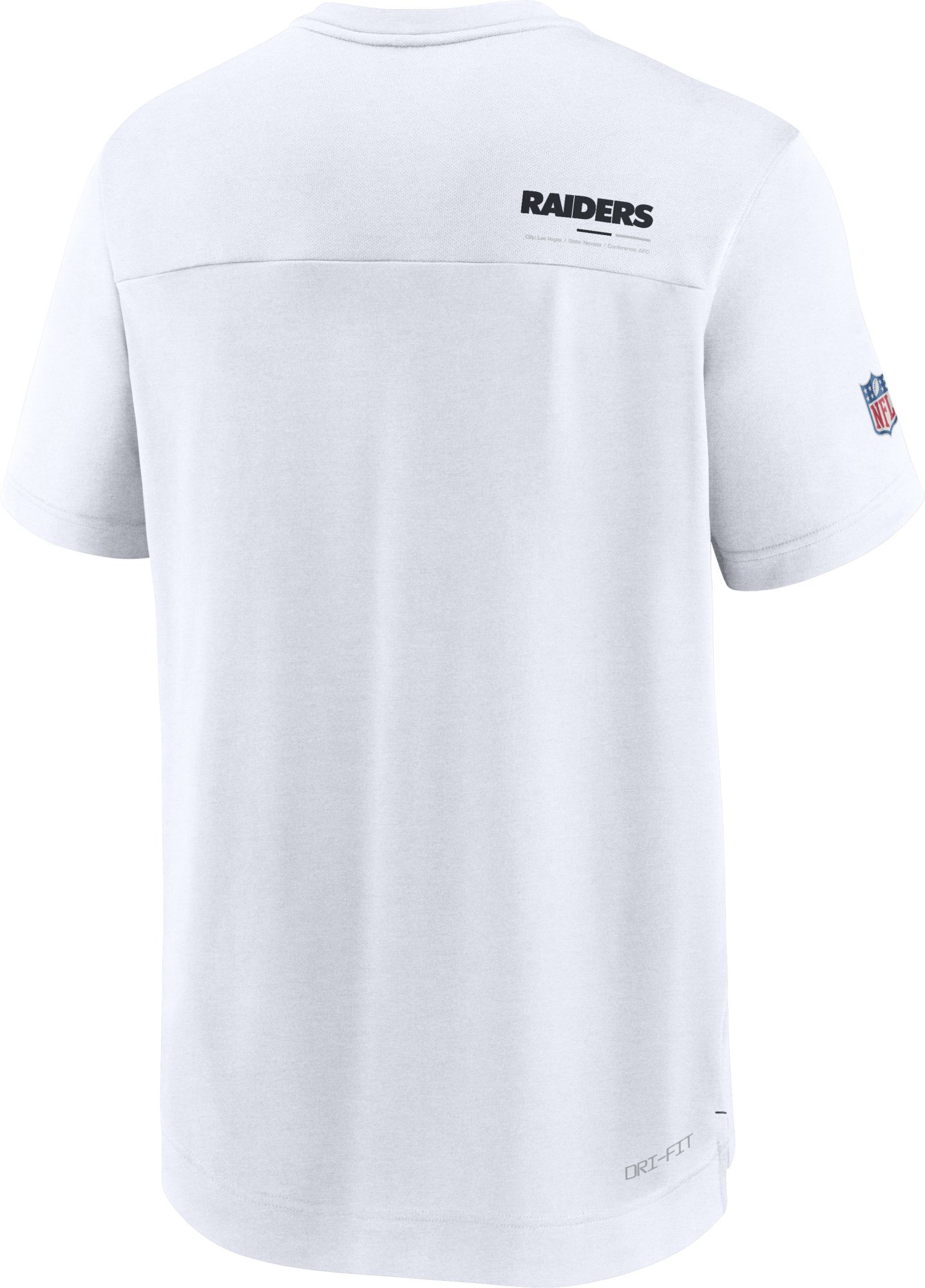 Nike Men's Las Vegas Raiders Sideline Coaches White T-Shirt product image