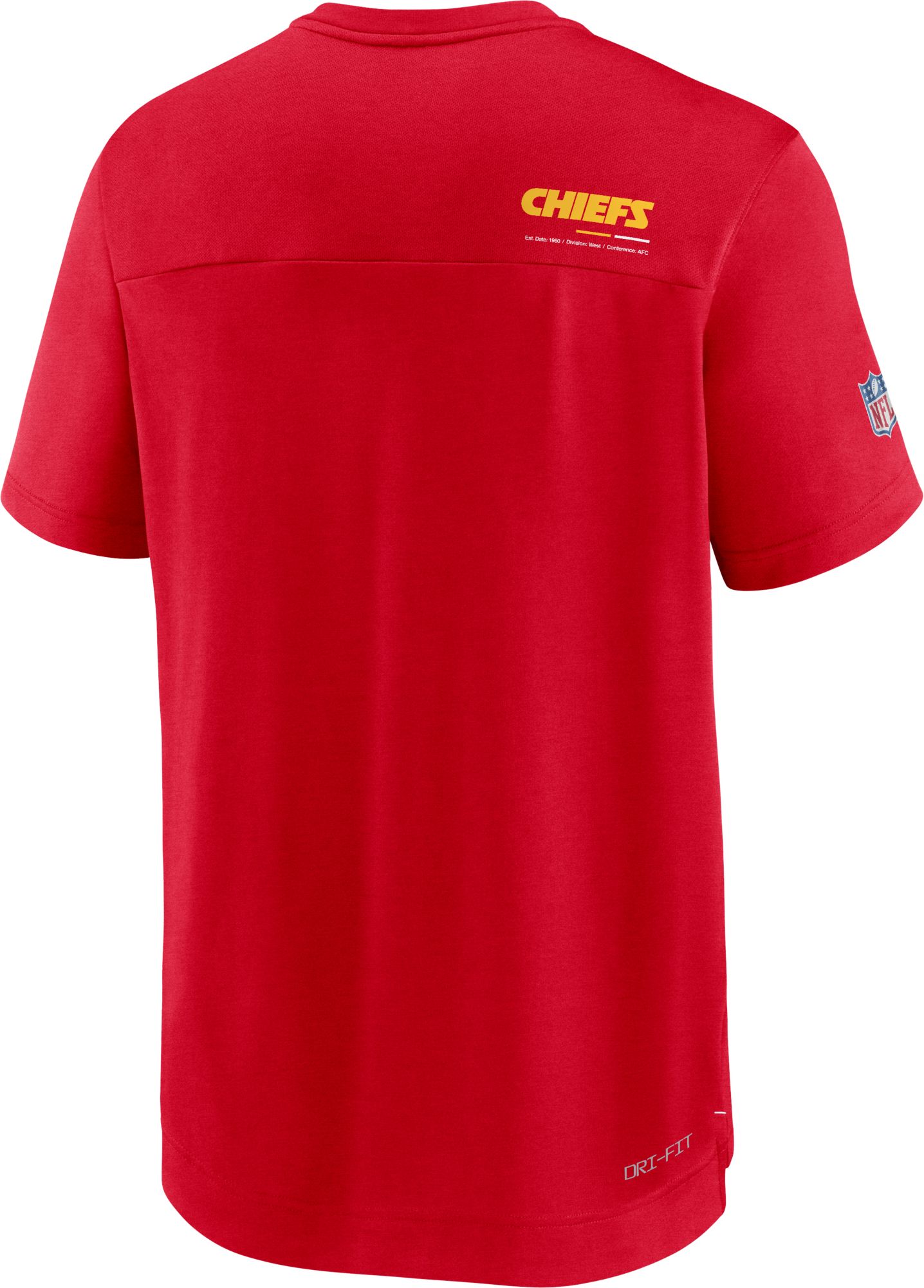 Nike Men's Kansas City Chiefs Sideline Coaches Red T-Shirt product image