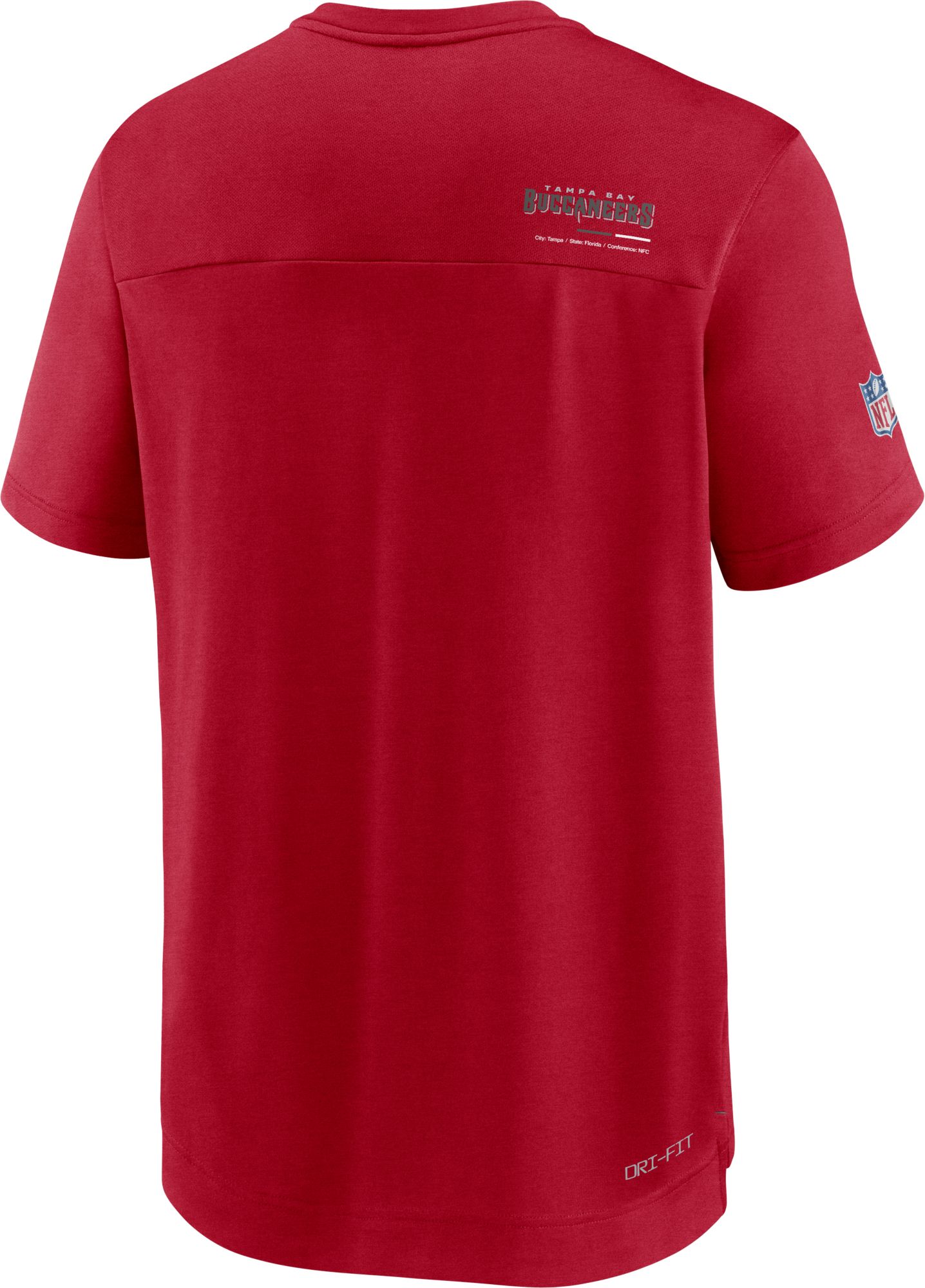 Nike Men's Tampa Bay Buccaneers Sideline Coaches Red T-Shirt product image