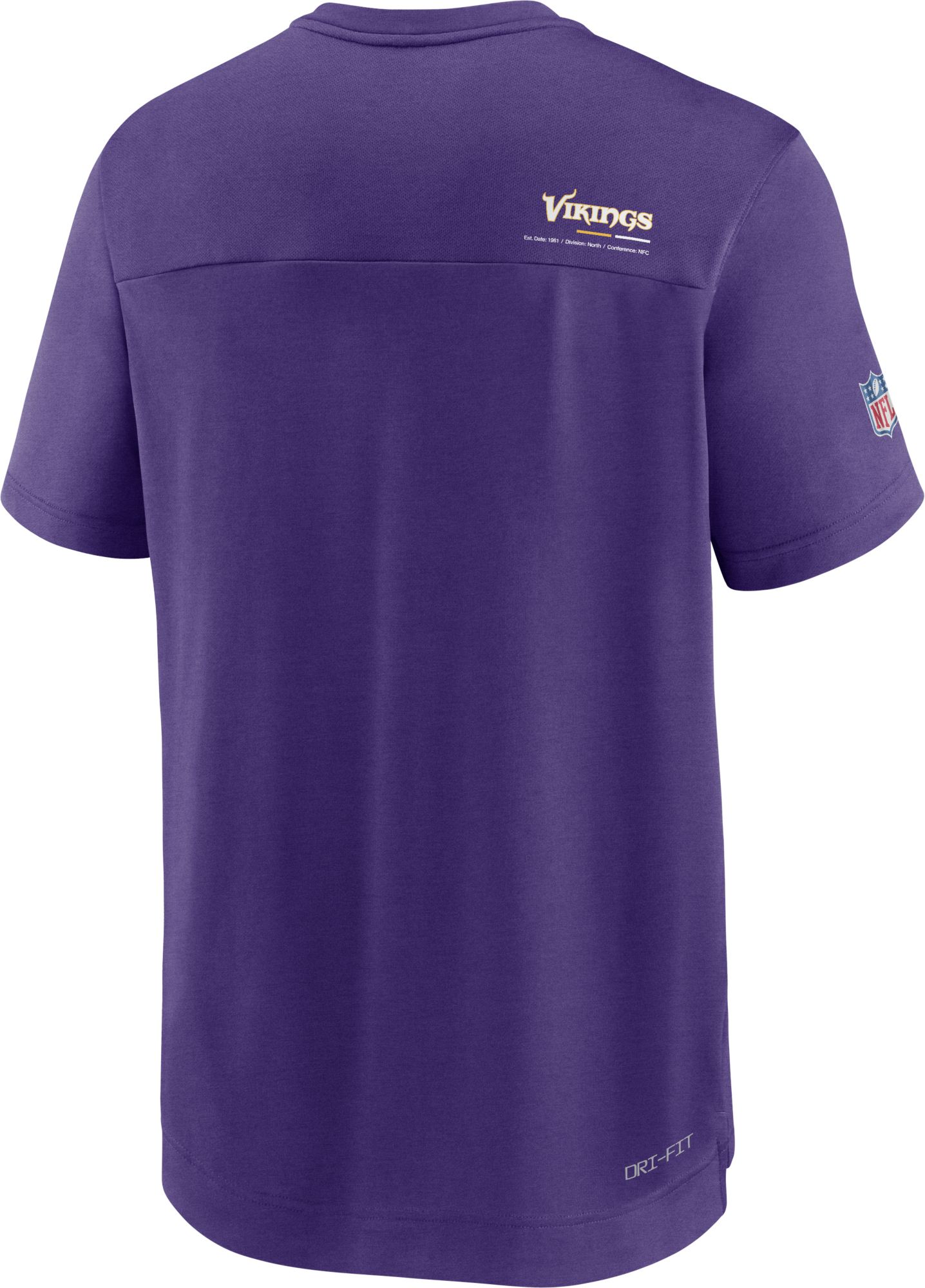 Nike Men's Minnesota Vikings Sideline Coaches Purple T-Shirt product image