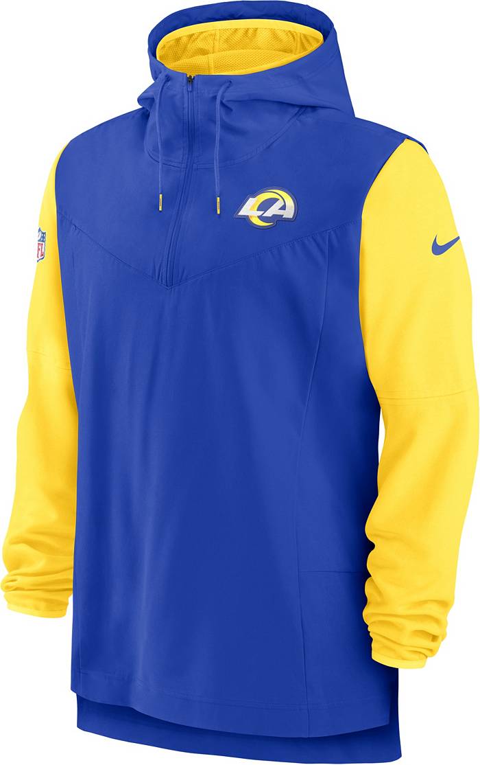 Nike Sideline Coach Lockup (NFL Los Angeles Rams) Men's Short-Sleeve Jacket.