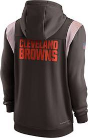 Nike Men's Cleveland Browns Sideline Therma-FIT Full-Zip Brown Hoodie product image